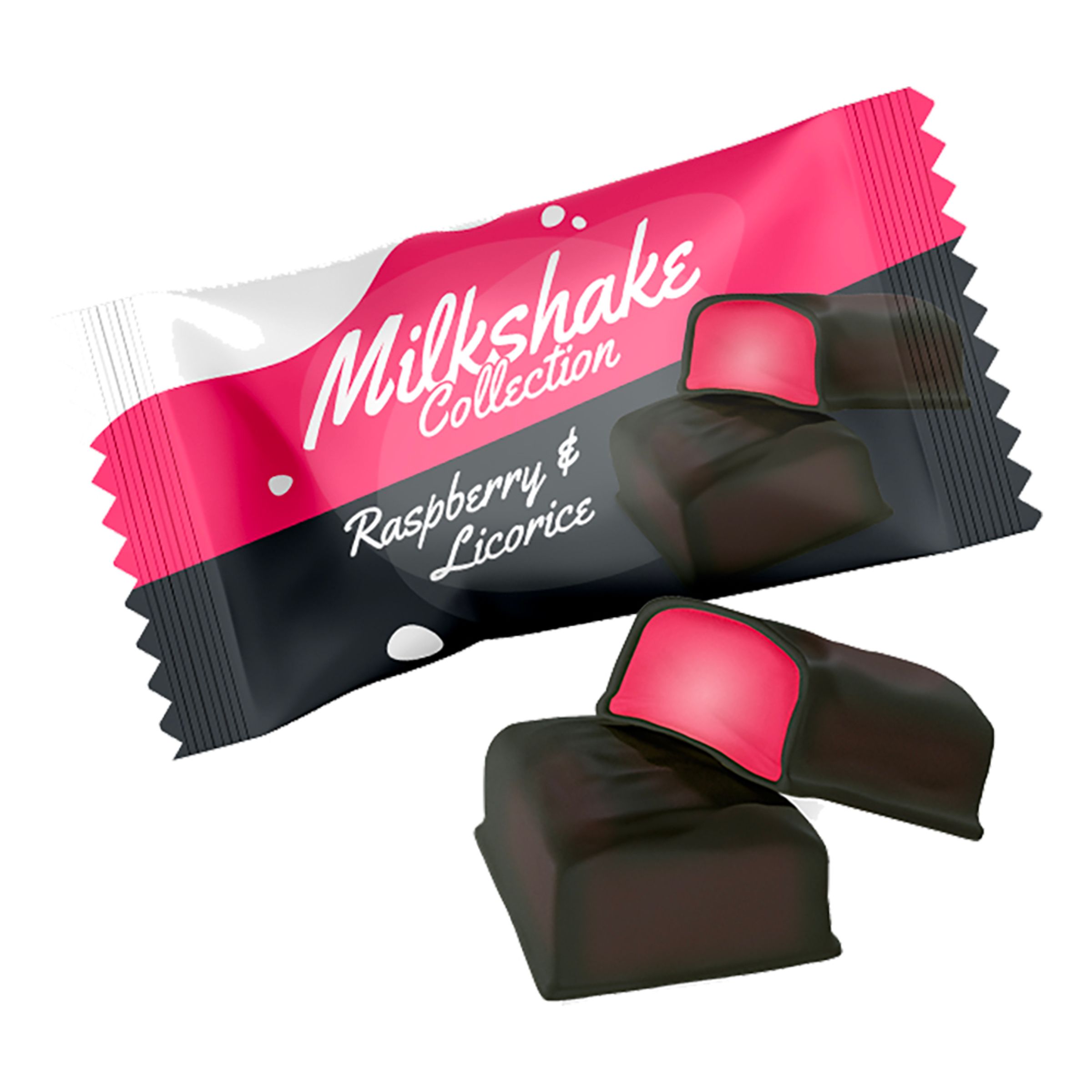 Läs mer om Milkshake Raspberry & Licorice - 2 kg