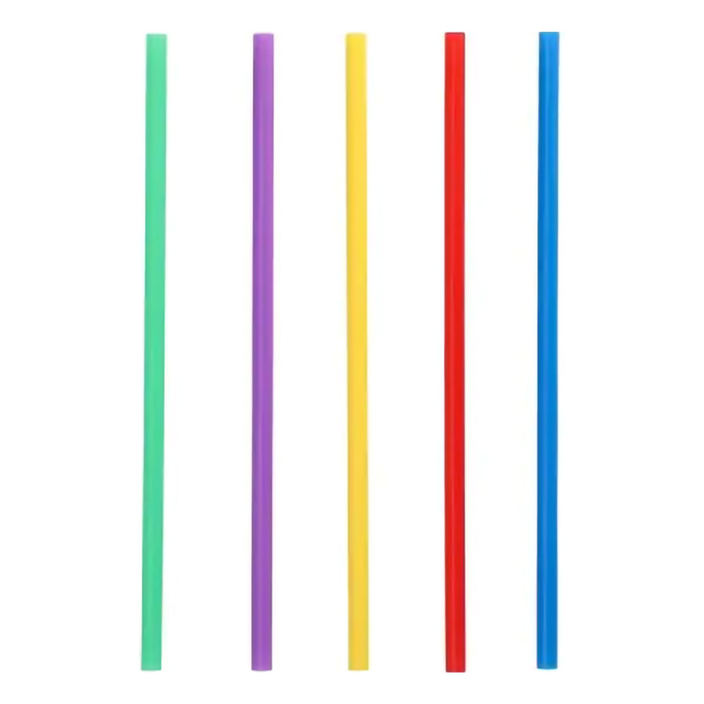 Milkshakesugrör i Plast Mix - 100-pack | Hem - Teman - Färger - Flerfärgad | Maskeradspecialisten