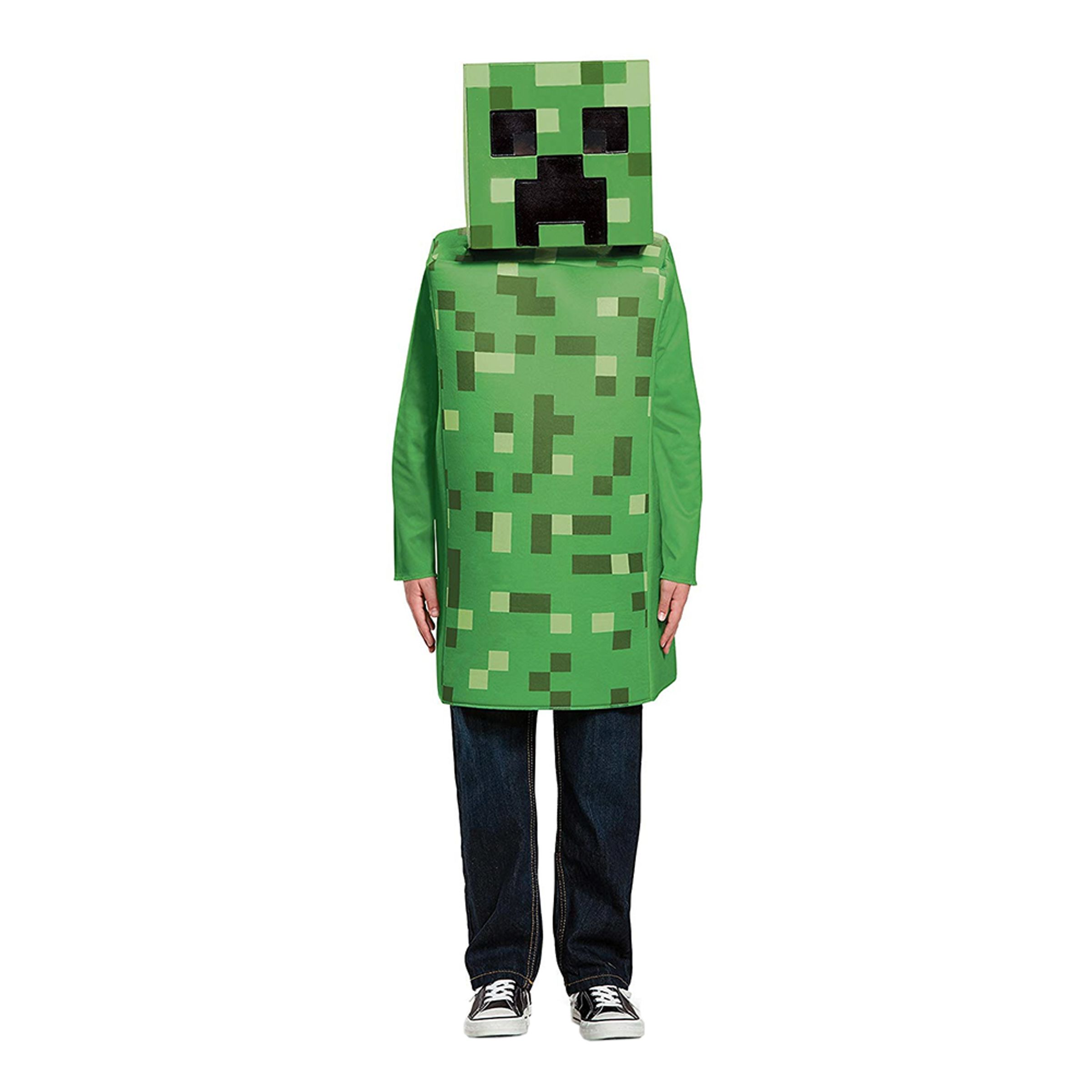 Minecraft Creeper Barn Maskeraddräkt - Medium