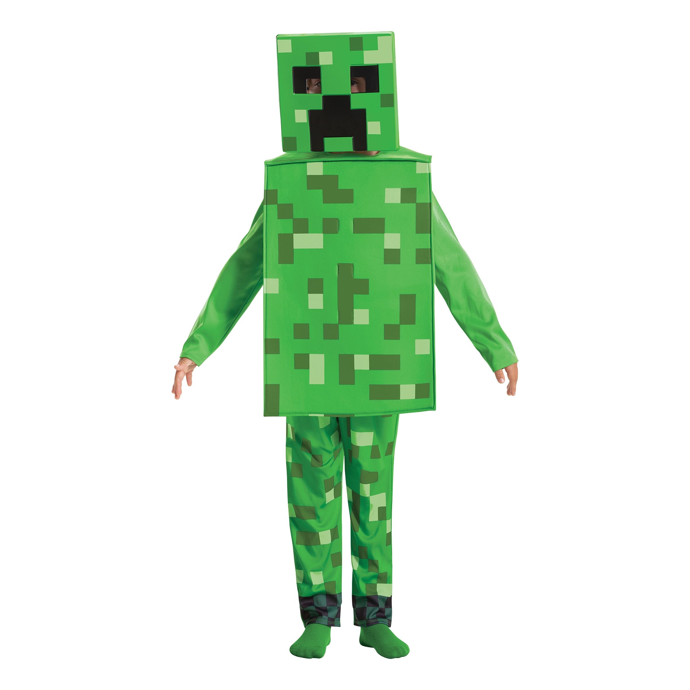 Läs mer om Minecraft Creeper Barn Maskeraddräkt - Medium
