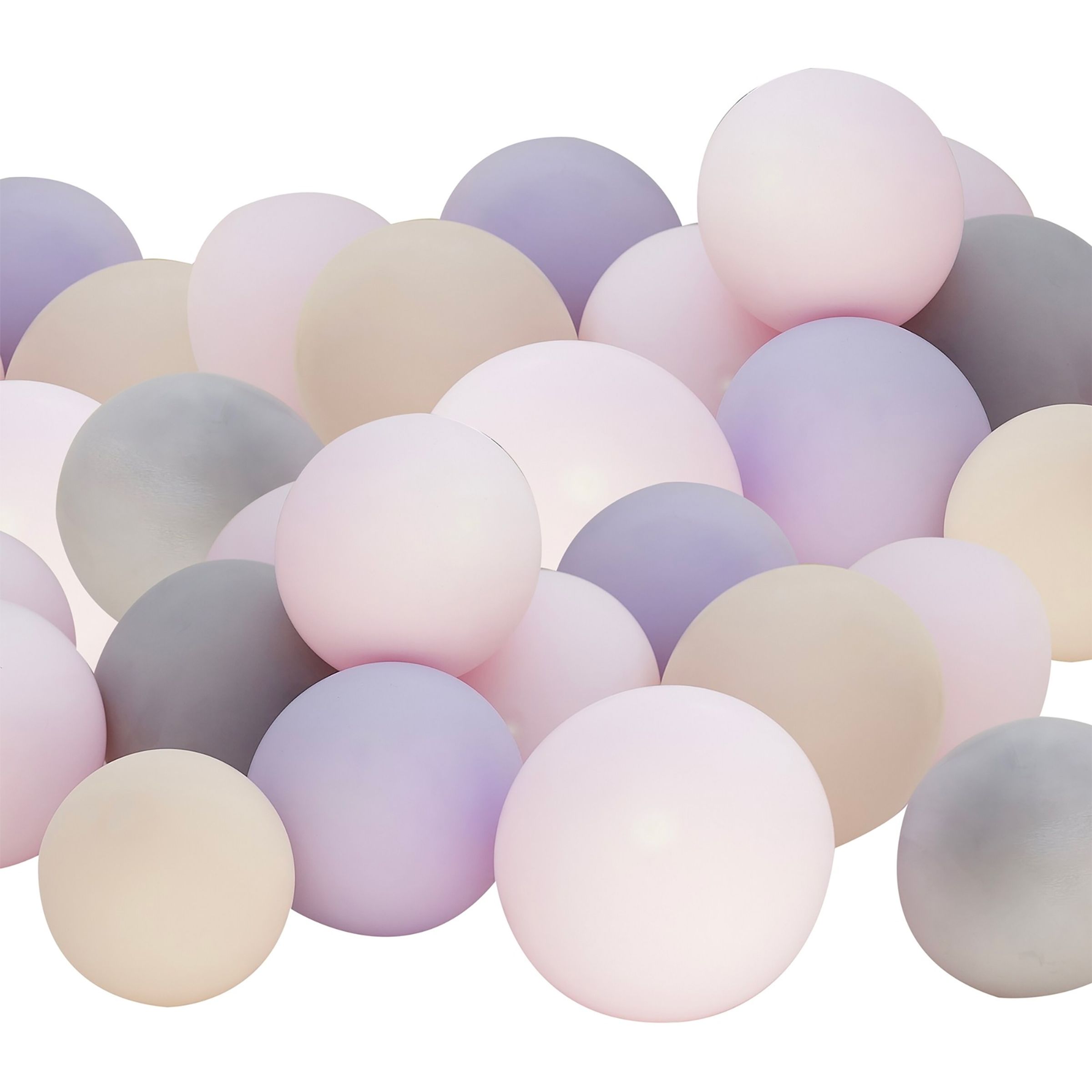 Läs mer om Miniballonger Pastell Mix - 40-pack