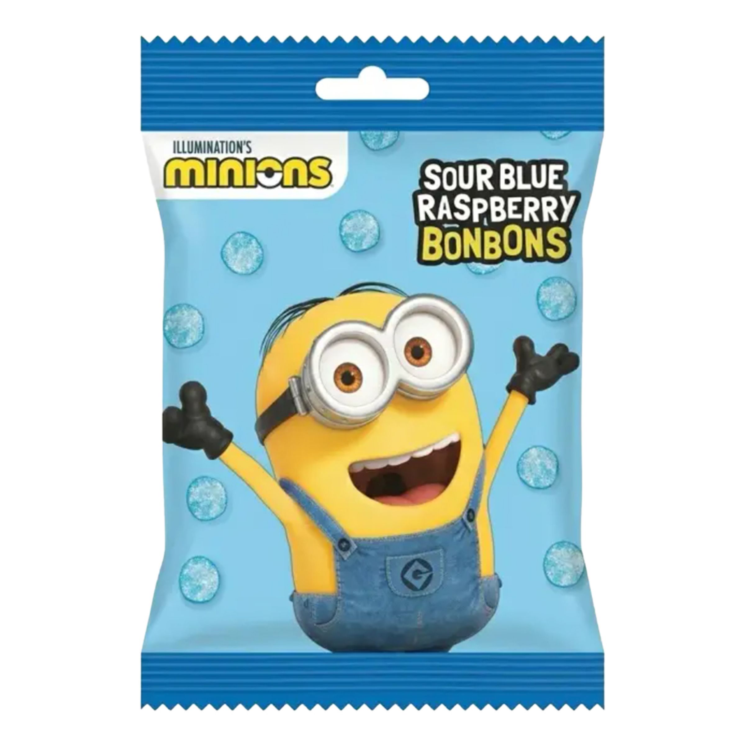 Minions Sour Blue Raspbery BonBons - 90 g | Hem - Teman - Barnkalas - Kalasteman - Minions Kalas | Maskeradspecialisten