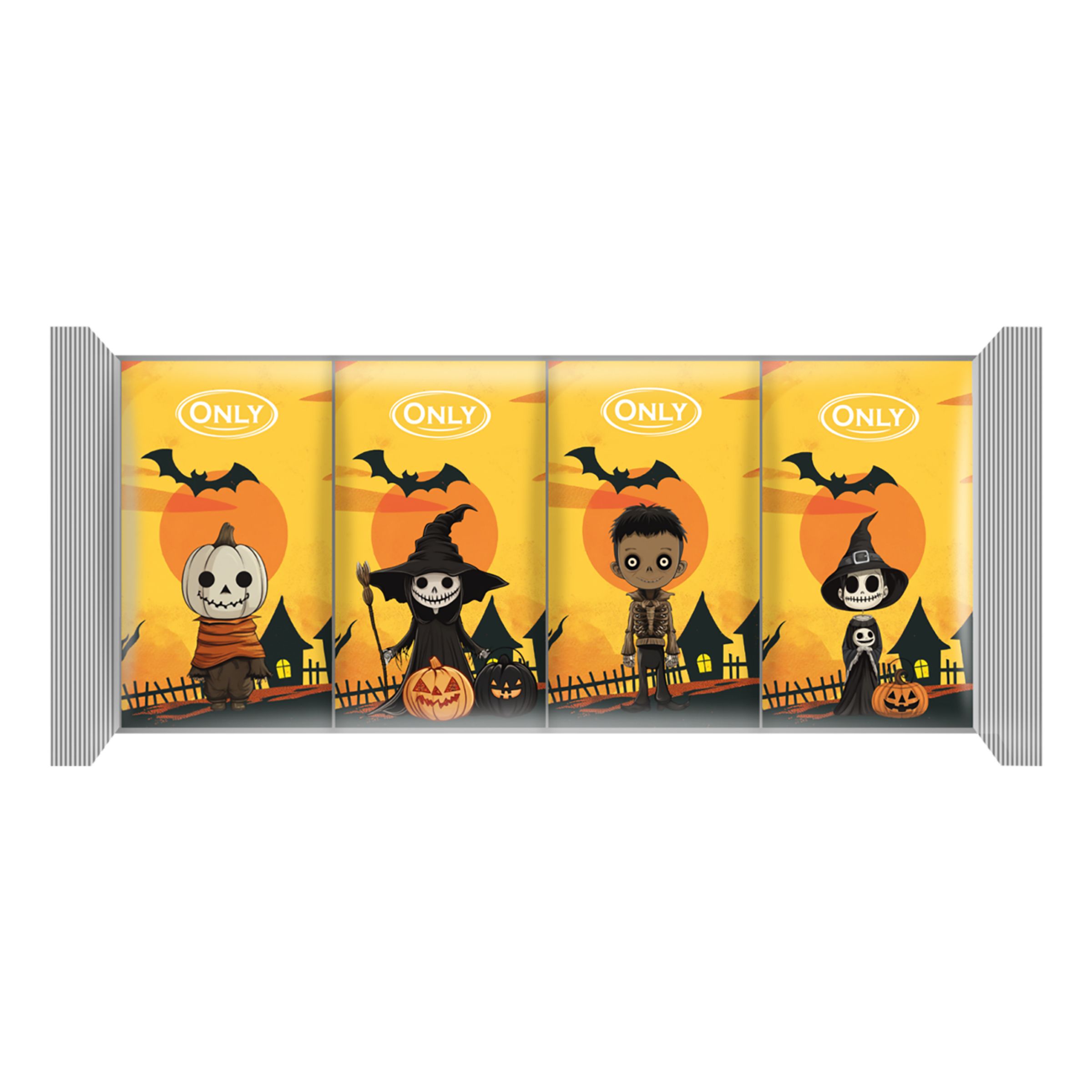 Mælkechokolade Halloween - 4-pak