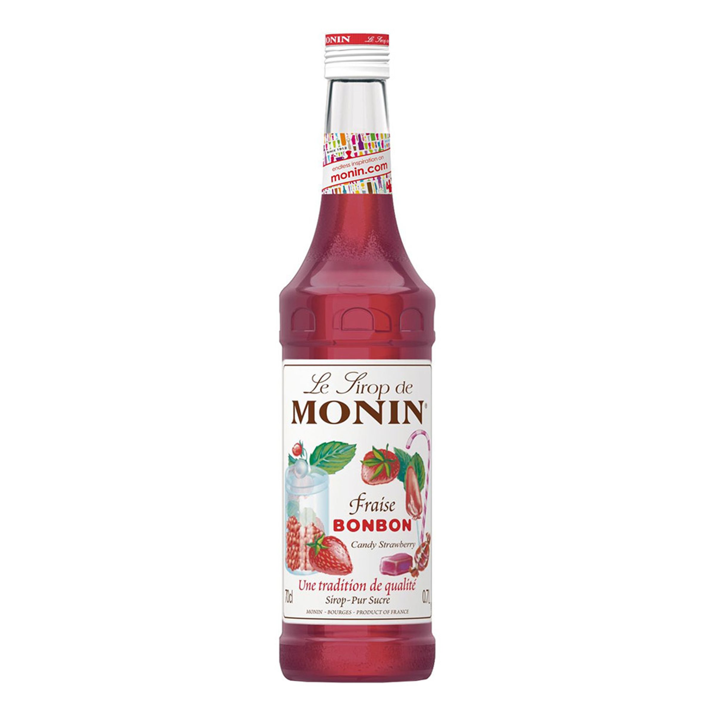 Läs mer om Monin Candy Strawberry Syrup - 70 cl
