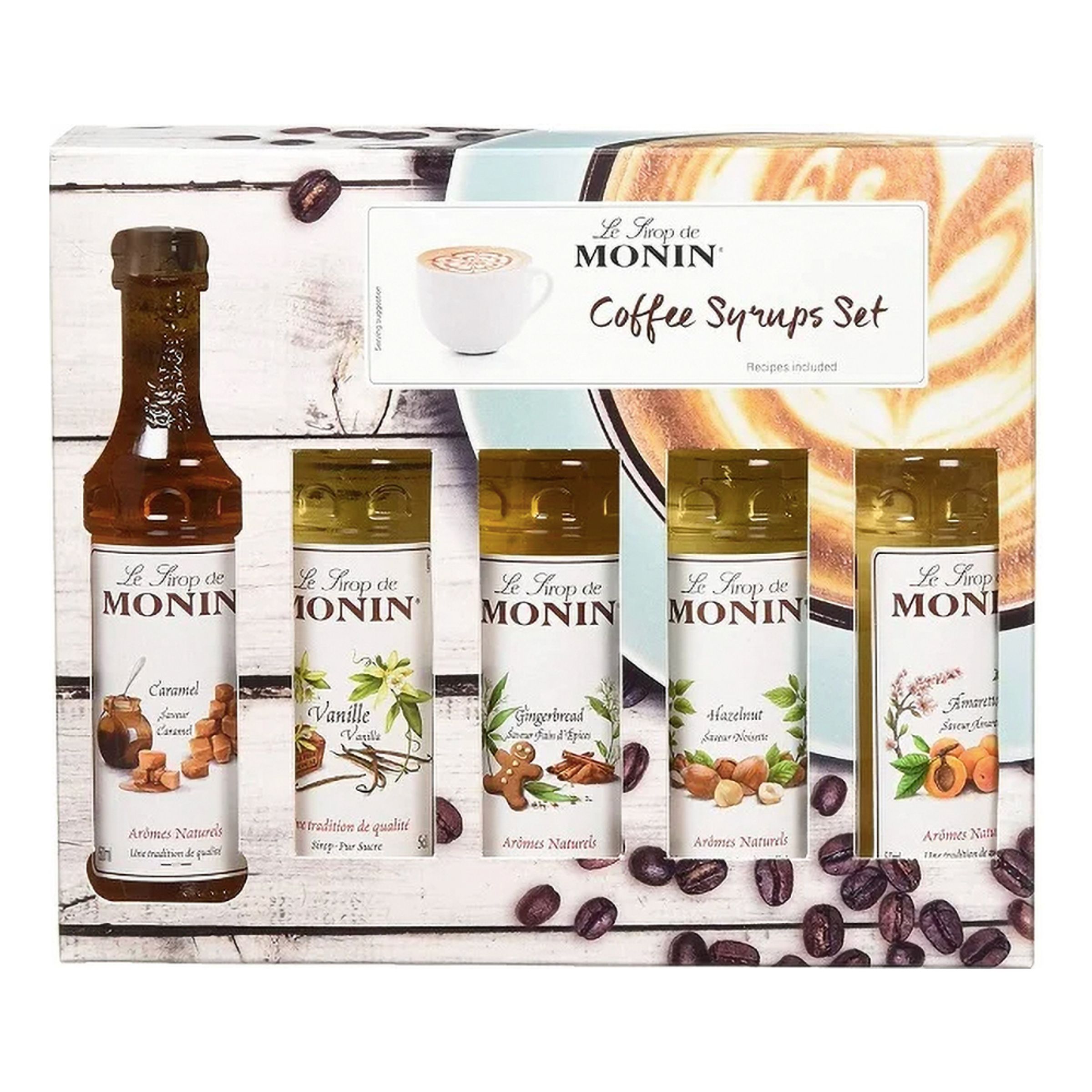 Läs mer om Monin Coffee Set Syrup - 5-pack