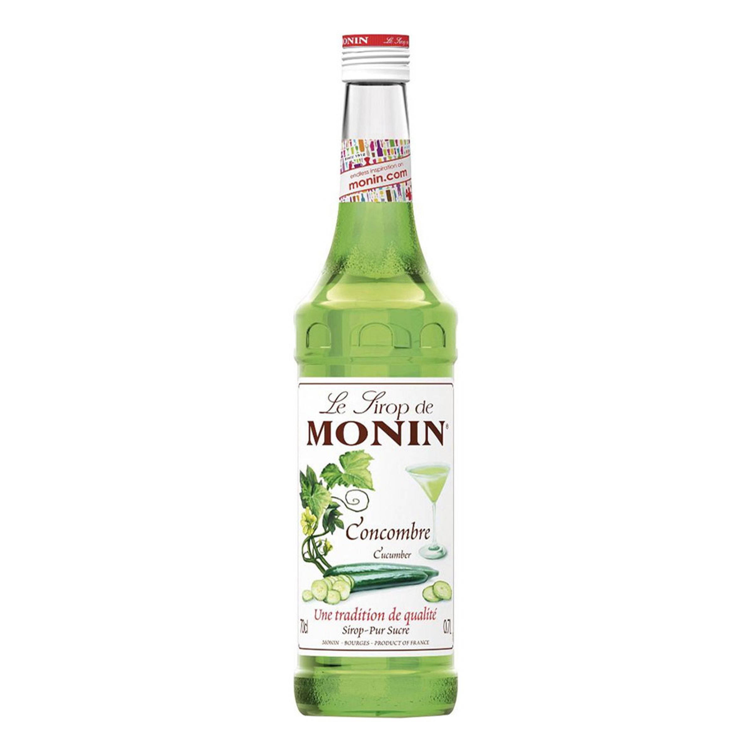 Läs mer om Monin Cucumber Syrup - 70 cl