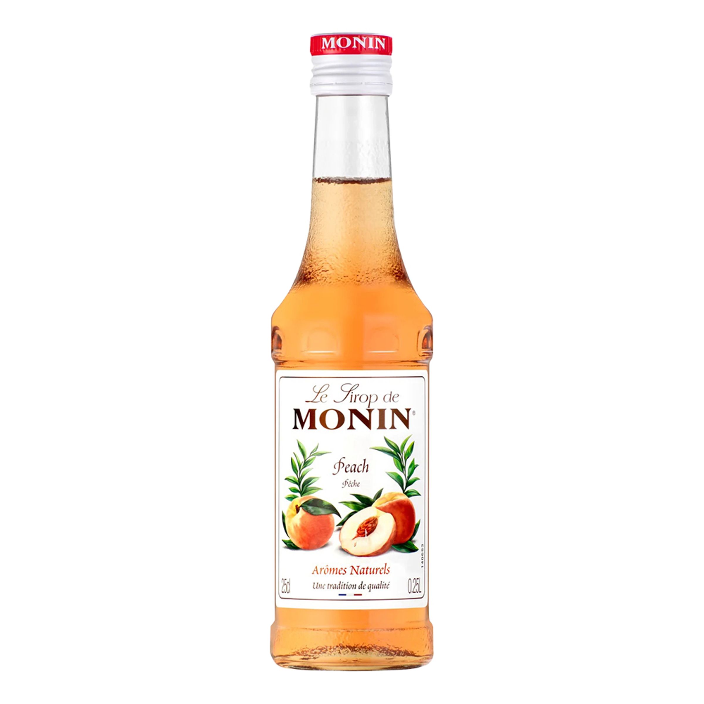 Monin Peach Syrup 25 cl - 25 cl | Hem//Bartillbehör//Drinktillbehör//Drinkmixar | PartyOutlet