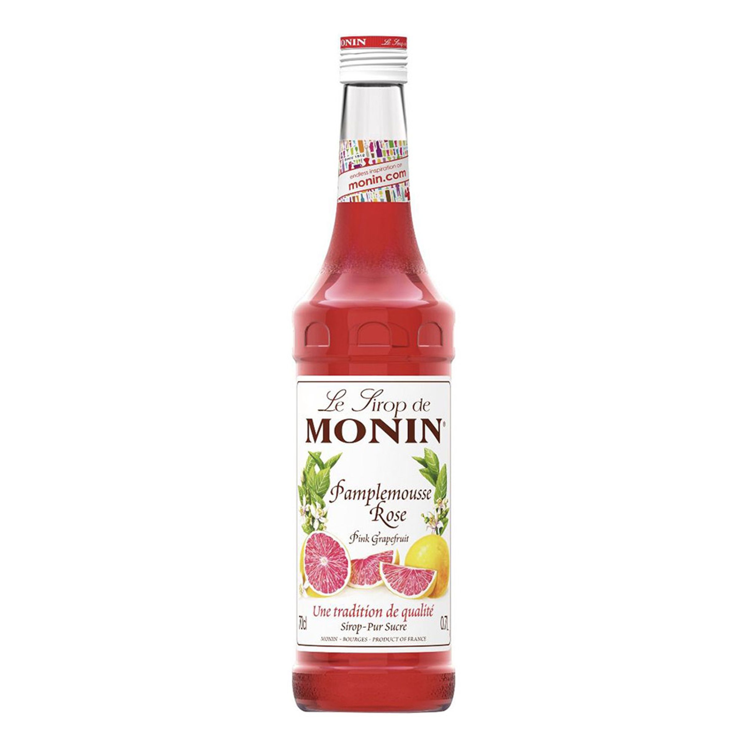 Läs mer om Monin Pink Grapefruit Syrup - 70 cl