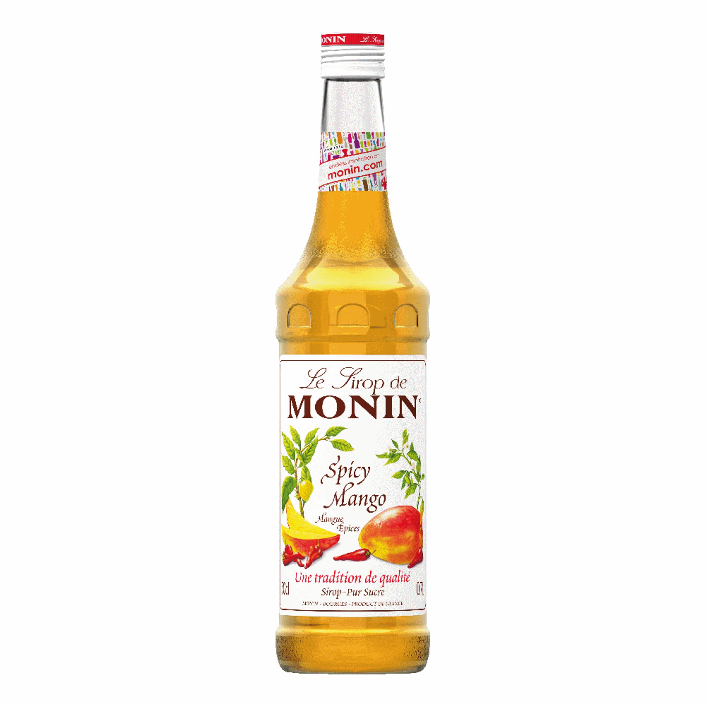 Läs mer om Monin Spicy Mango Syrup - 70 cl