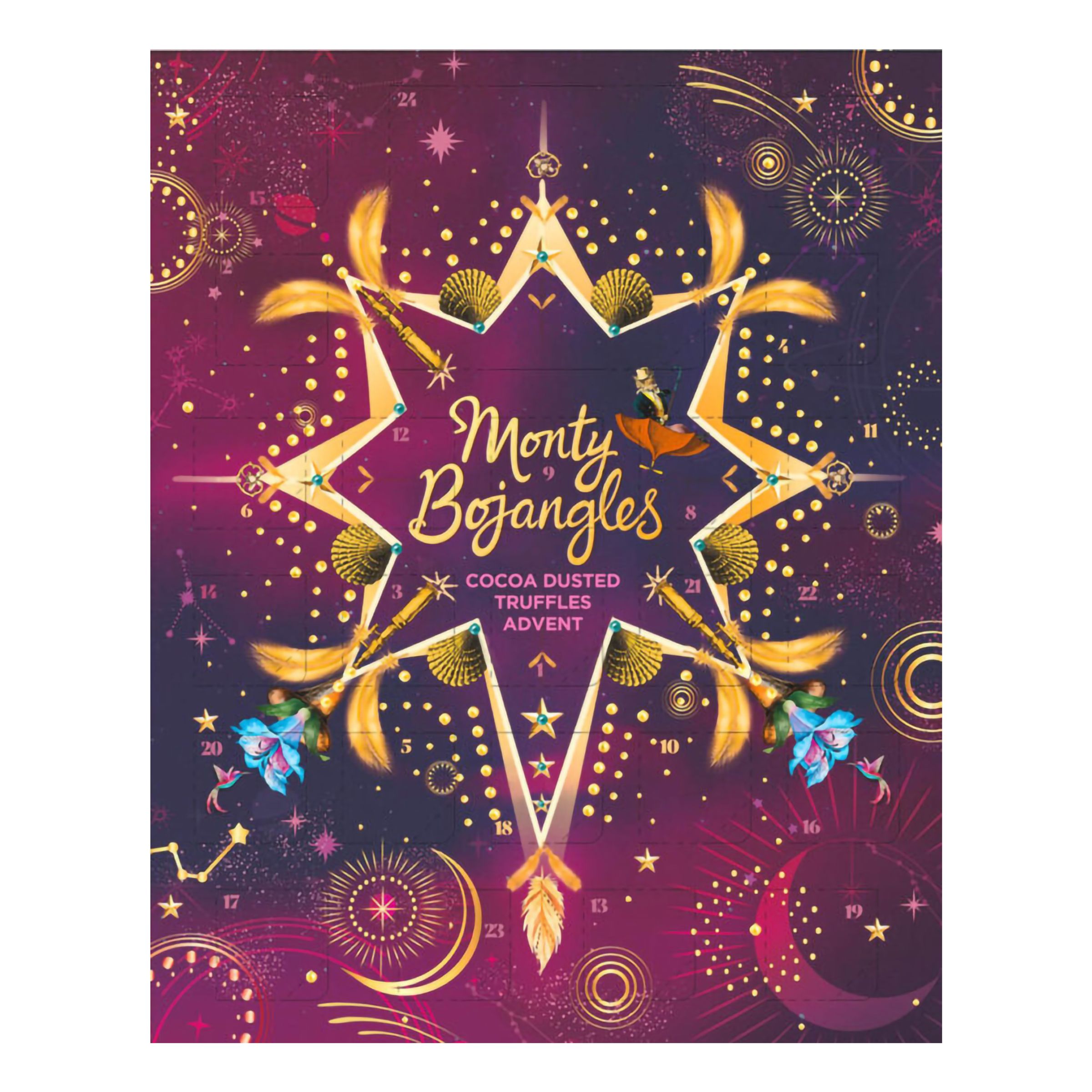 Monty Bojangles Tryfflar Adventskalender - 235 gram | Hem - Teman - Presenter - Present till Pappa | Pryloteket