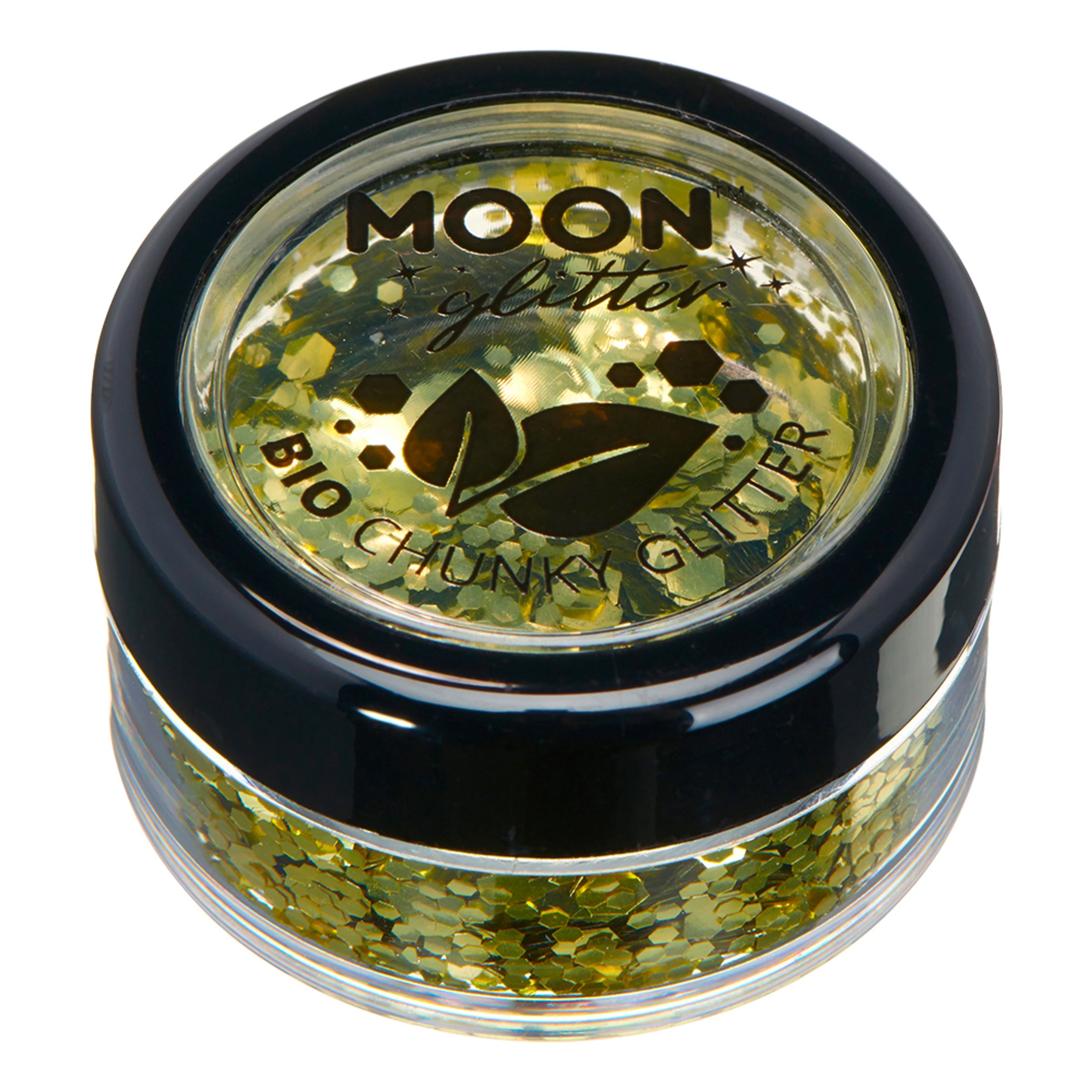 Läs mer om Moon Creations Bio Chunky Glitter - Guld