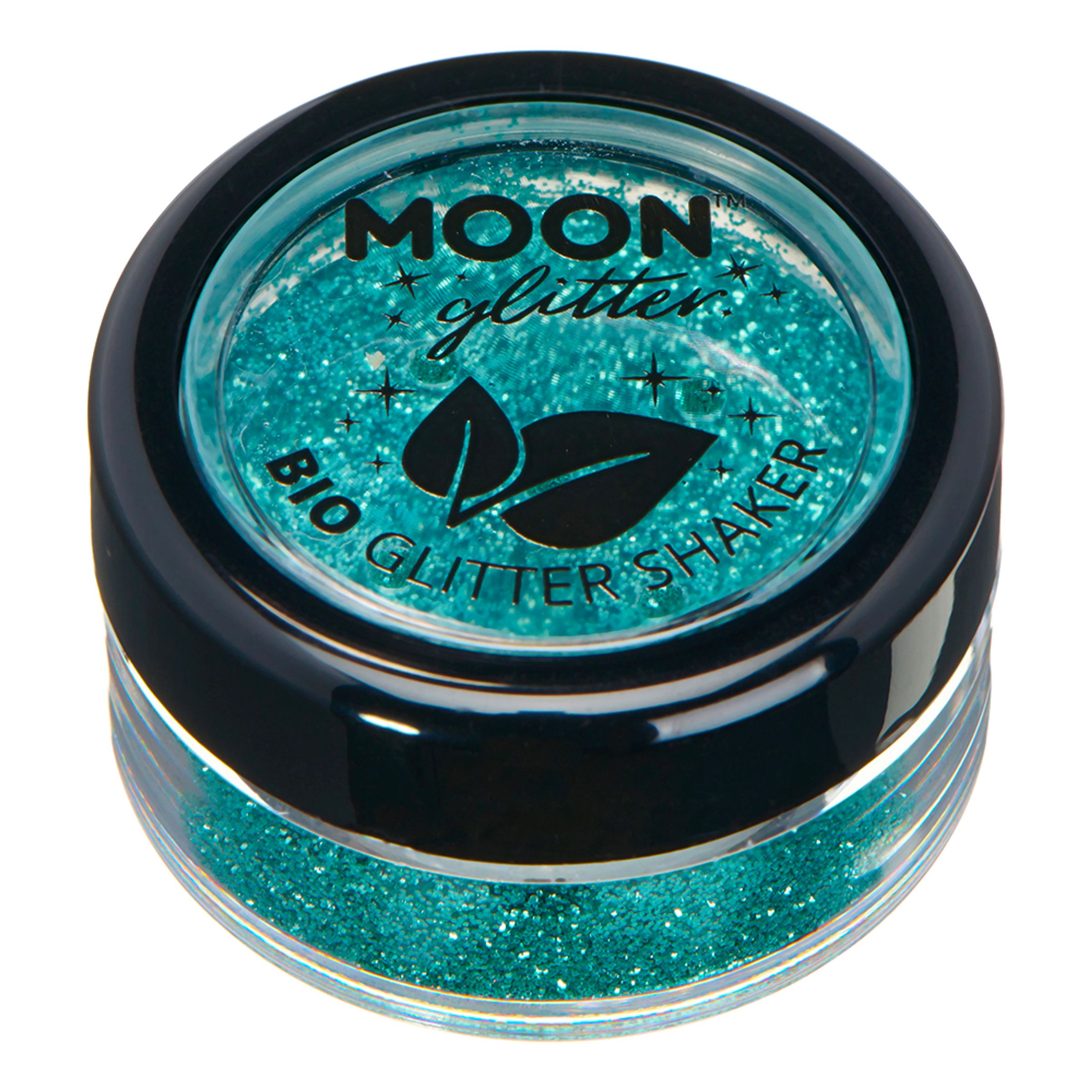 Moon Creations Bio Glitter Shakers - Turkos | Hem - Teman - Festteman - Blacklightfest | Pryloteket