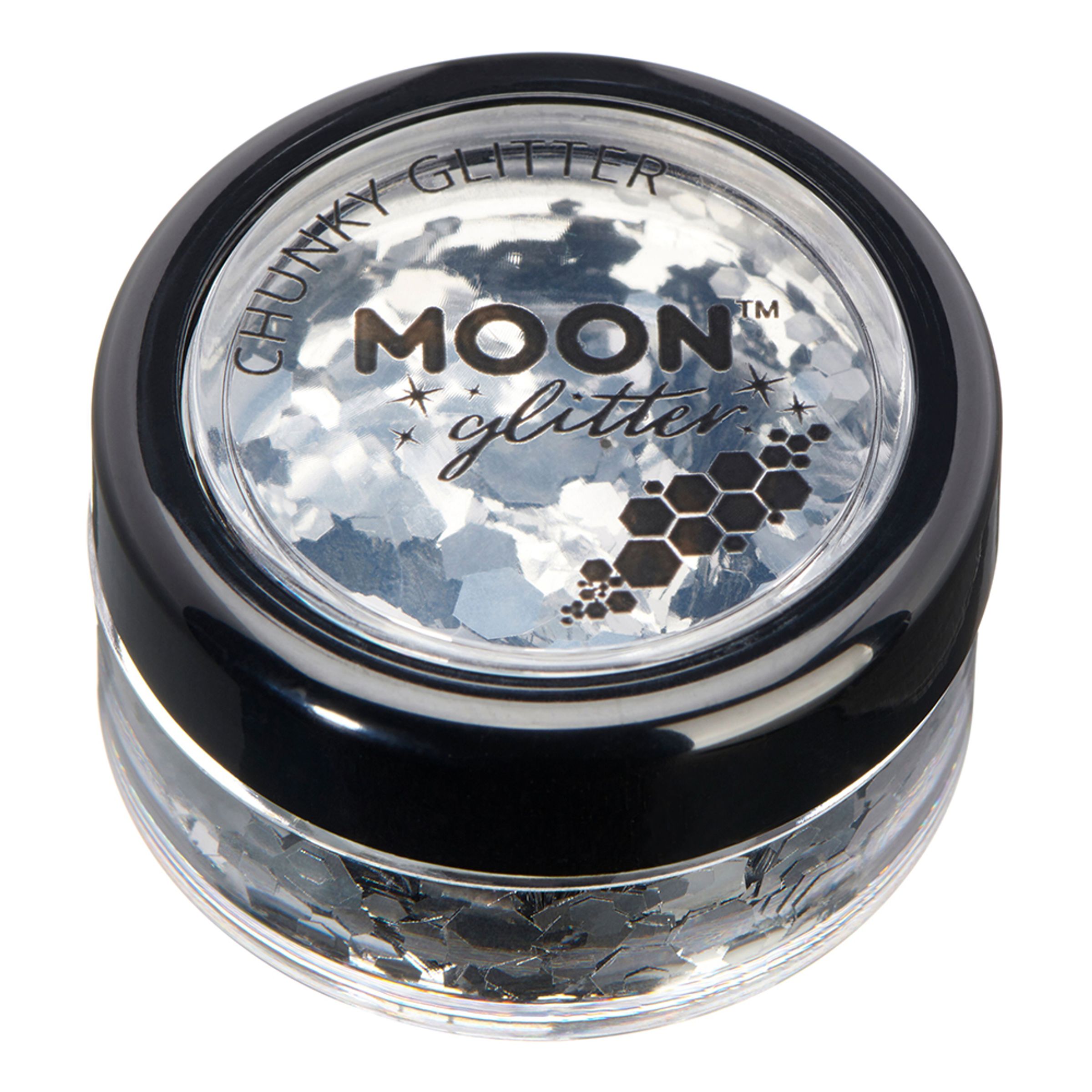 Läs mer om Moon Creations Chunky Glitter - Silver