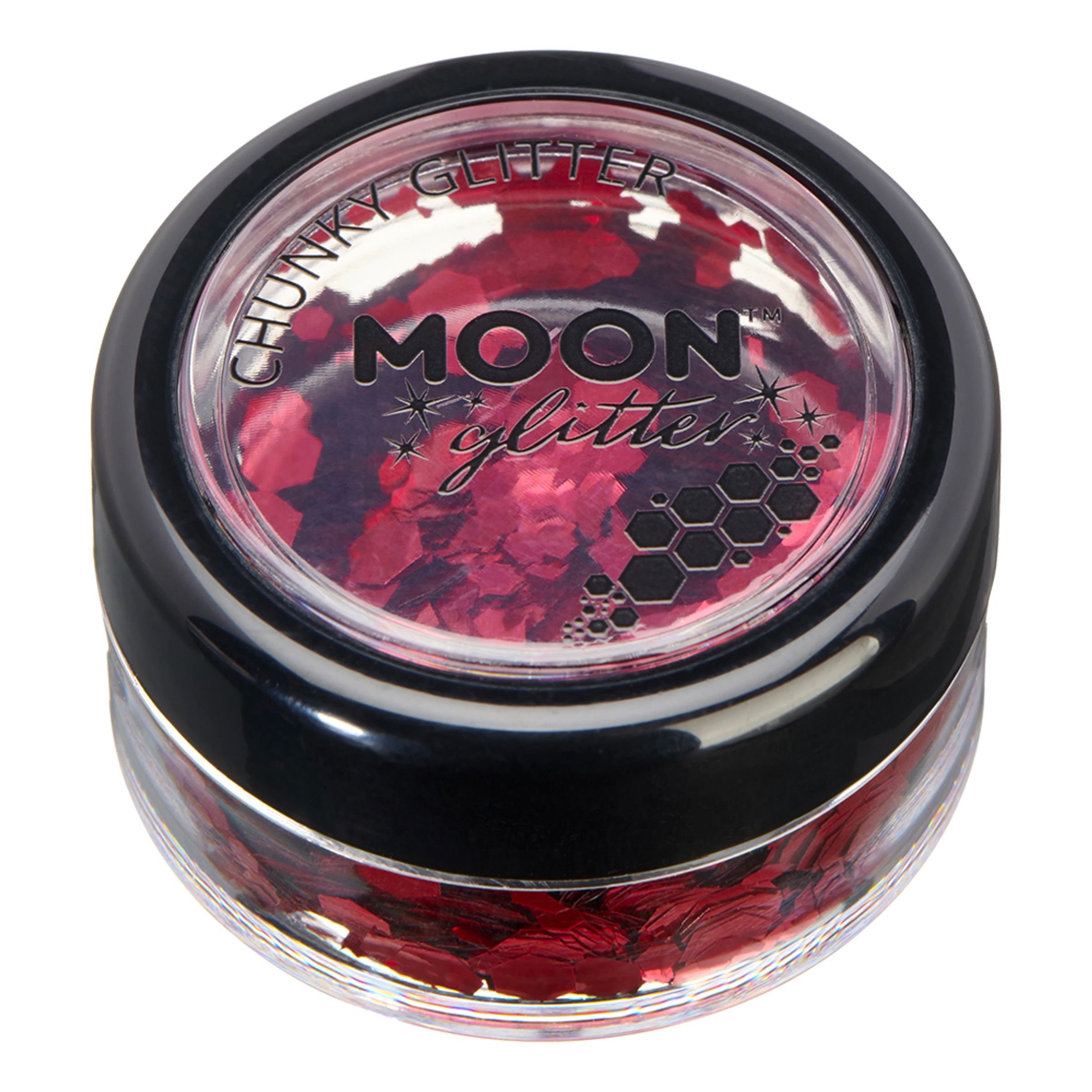 Läs mer om Moon Creations Classic Chunky Glitter - Röd