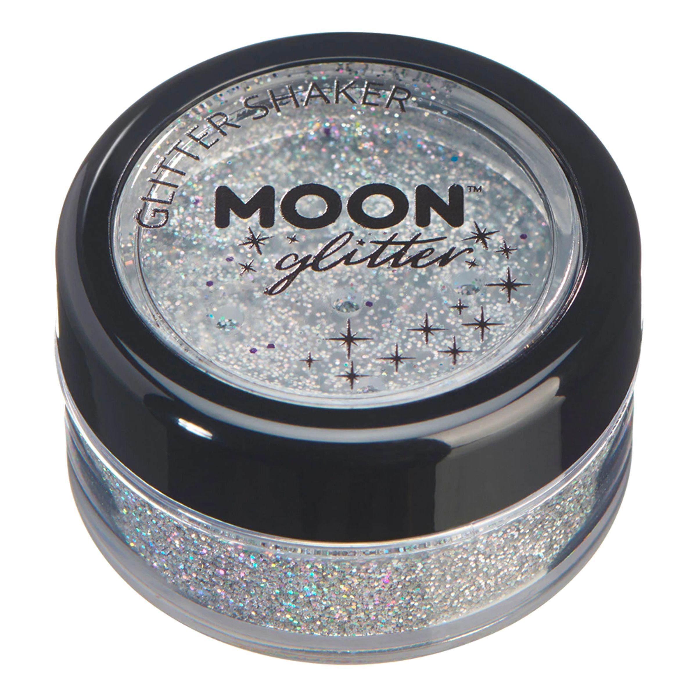 Moon Creations Glitter Holographic Glitter Shakers - Silver | Hem//Teman//Evenemang//Festival | PartyOutlet