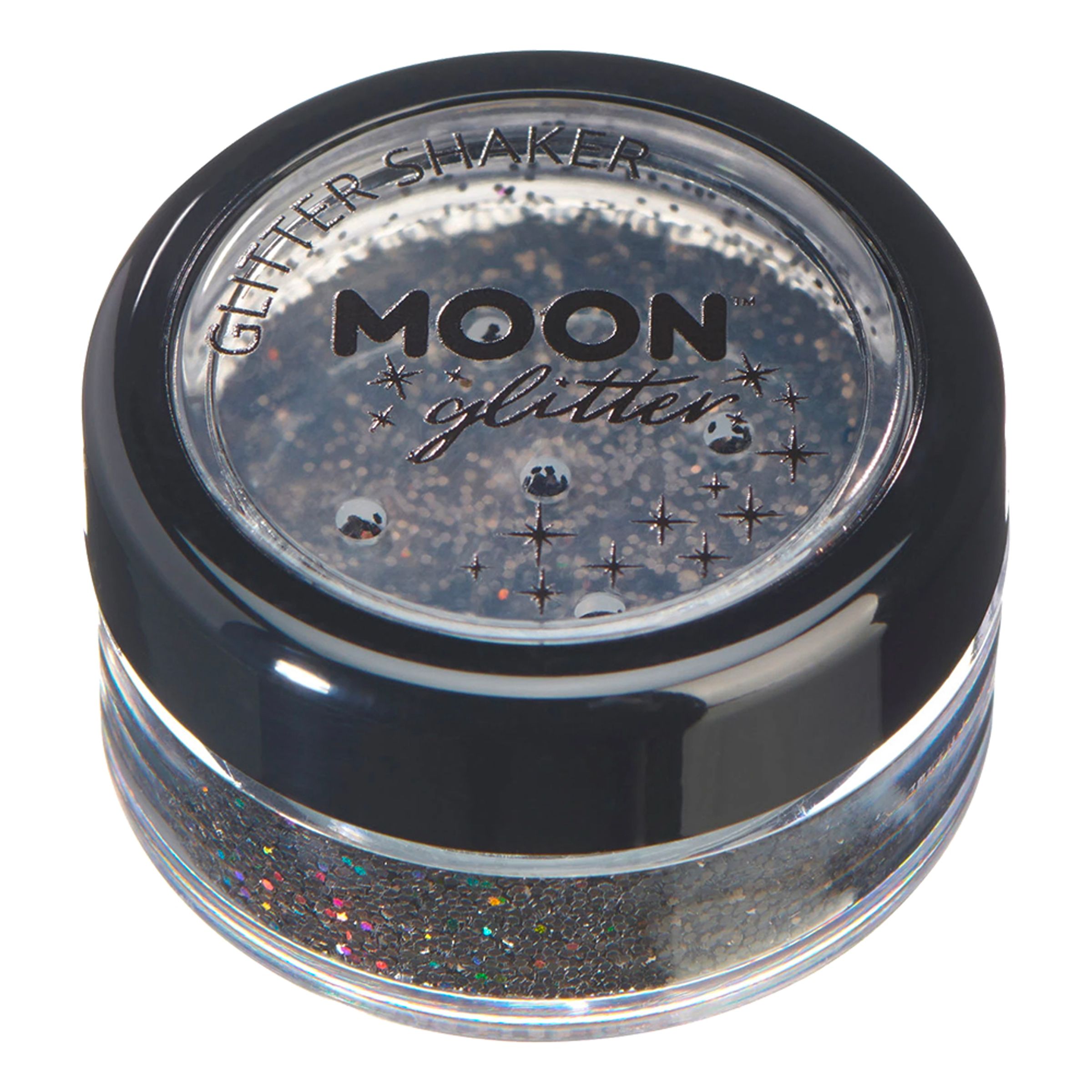 Moon Creations Glitter Holographic Glitter Shakers - Svart