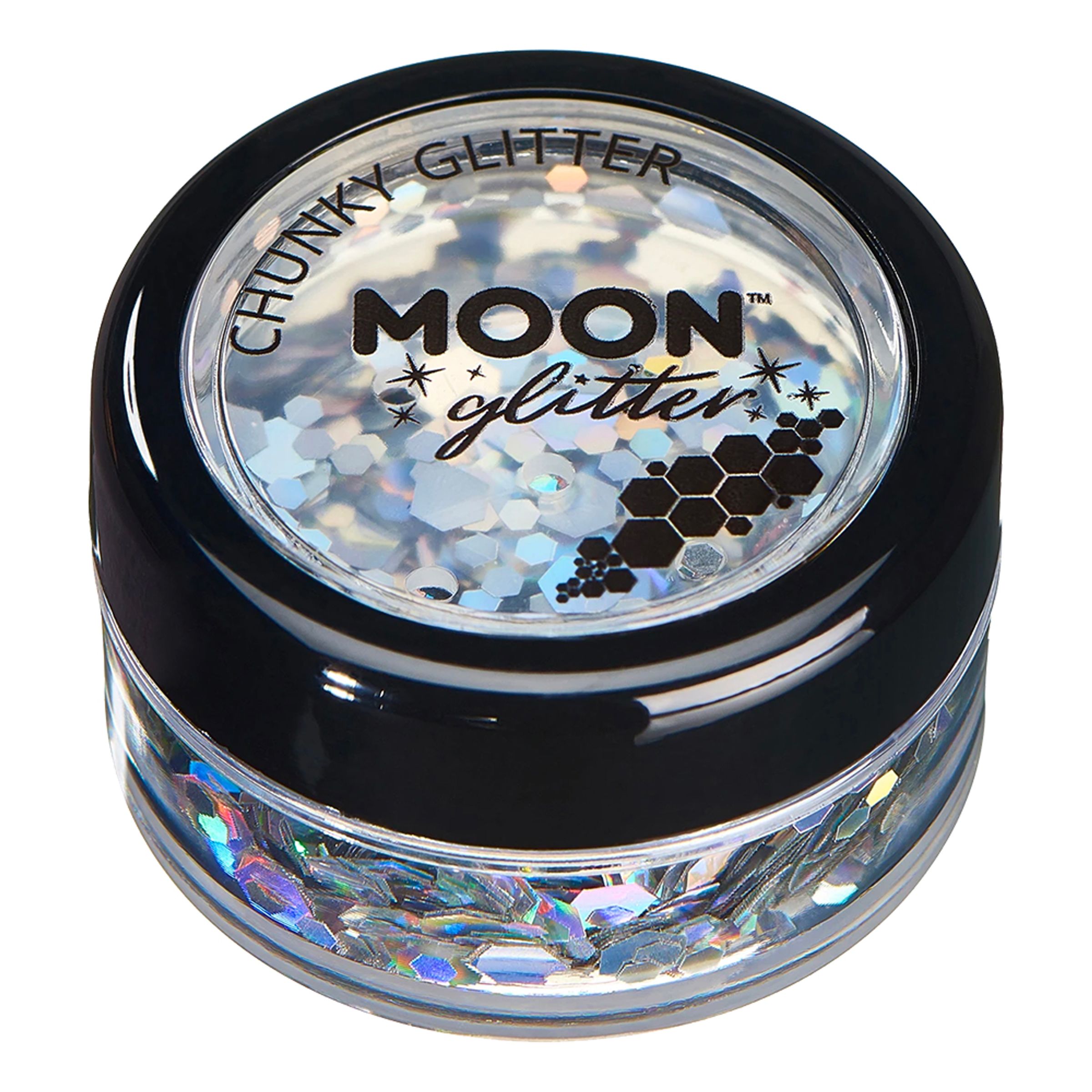 Moon Creations Holographic Chunky Glitter - Silver