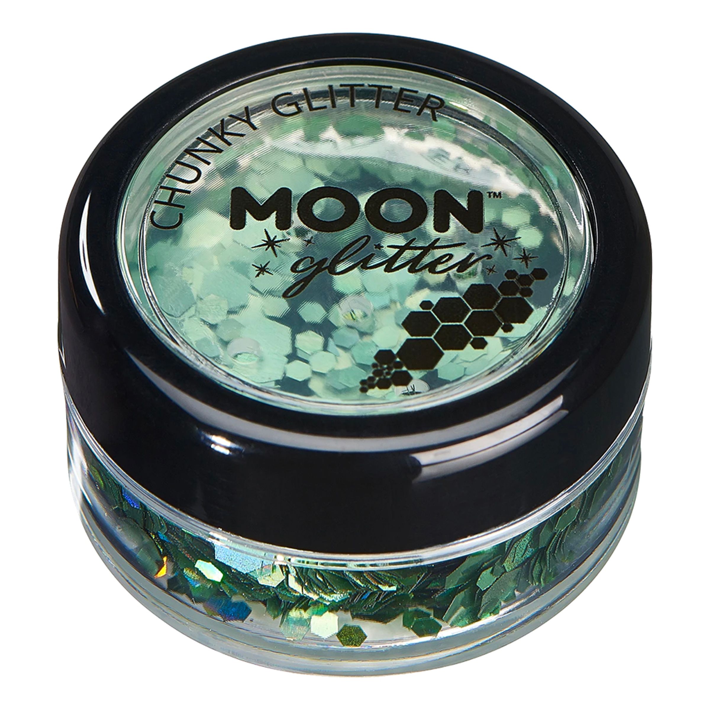 Moon Creations Holographic Chunky Glitter - Grön