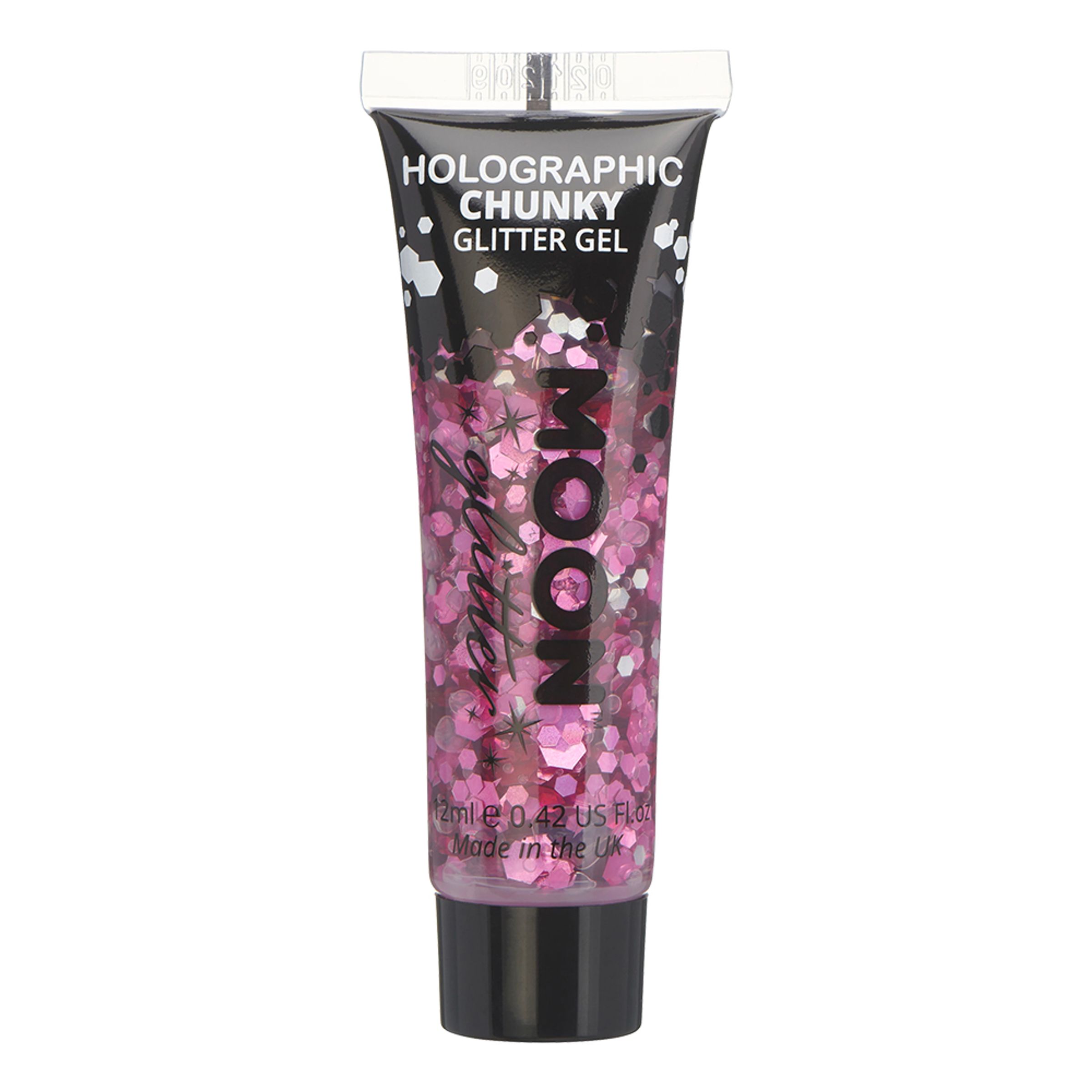 Moon Creations Holographic Chunky Glitter Gel - Rosa