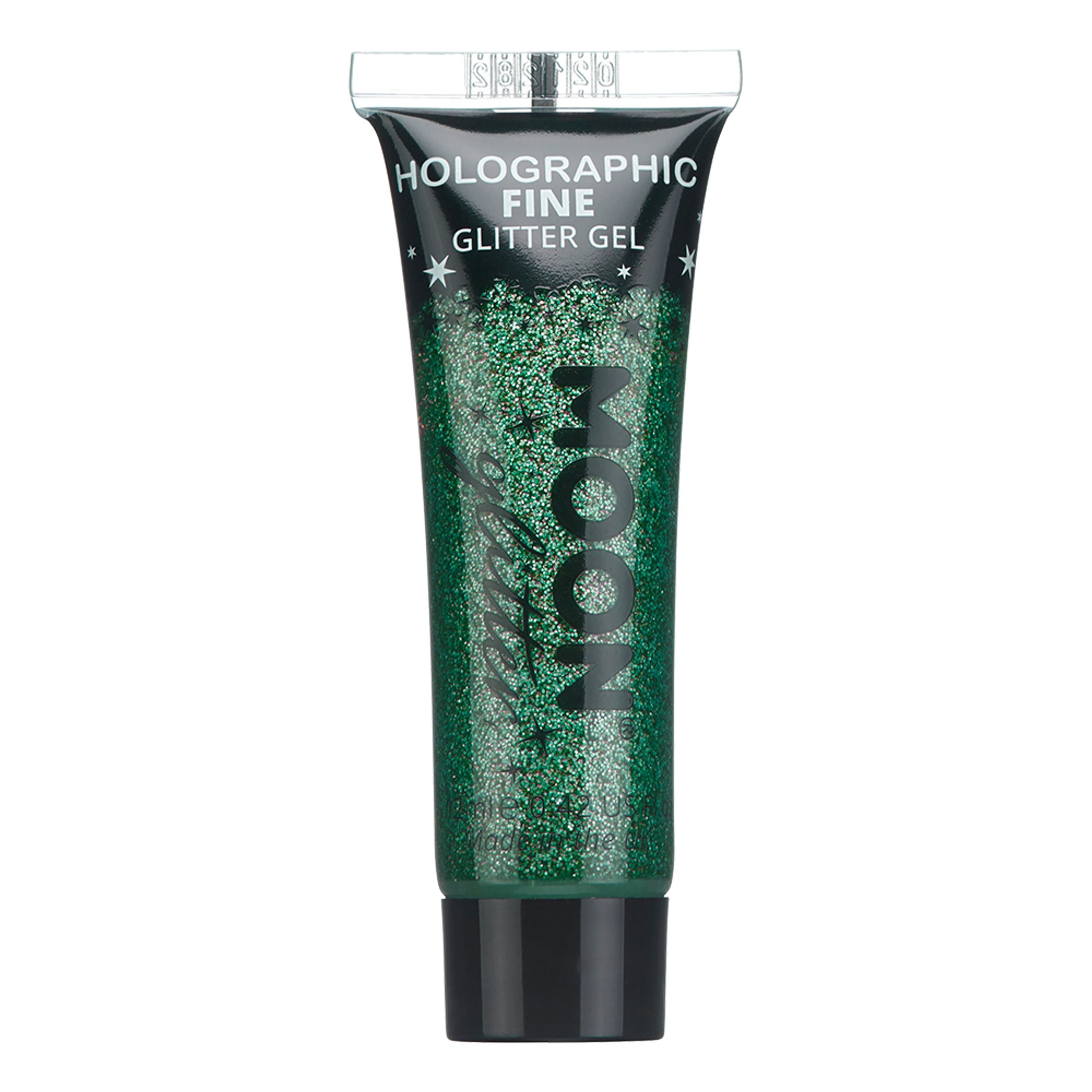 Moon Creations Holographic Fine Glitter Gel - Grön | Hem - Teman - Festteman - Blacklightfest | Party Outlet