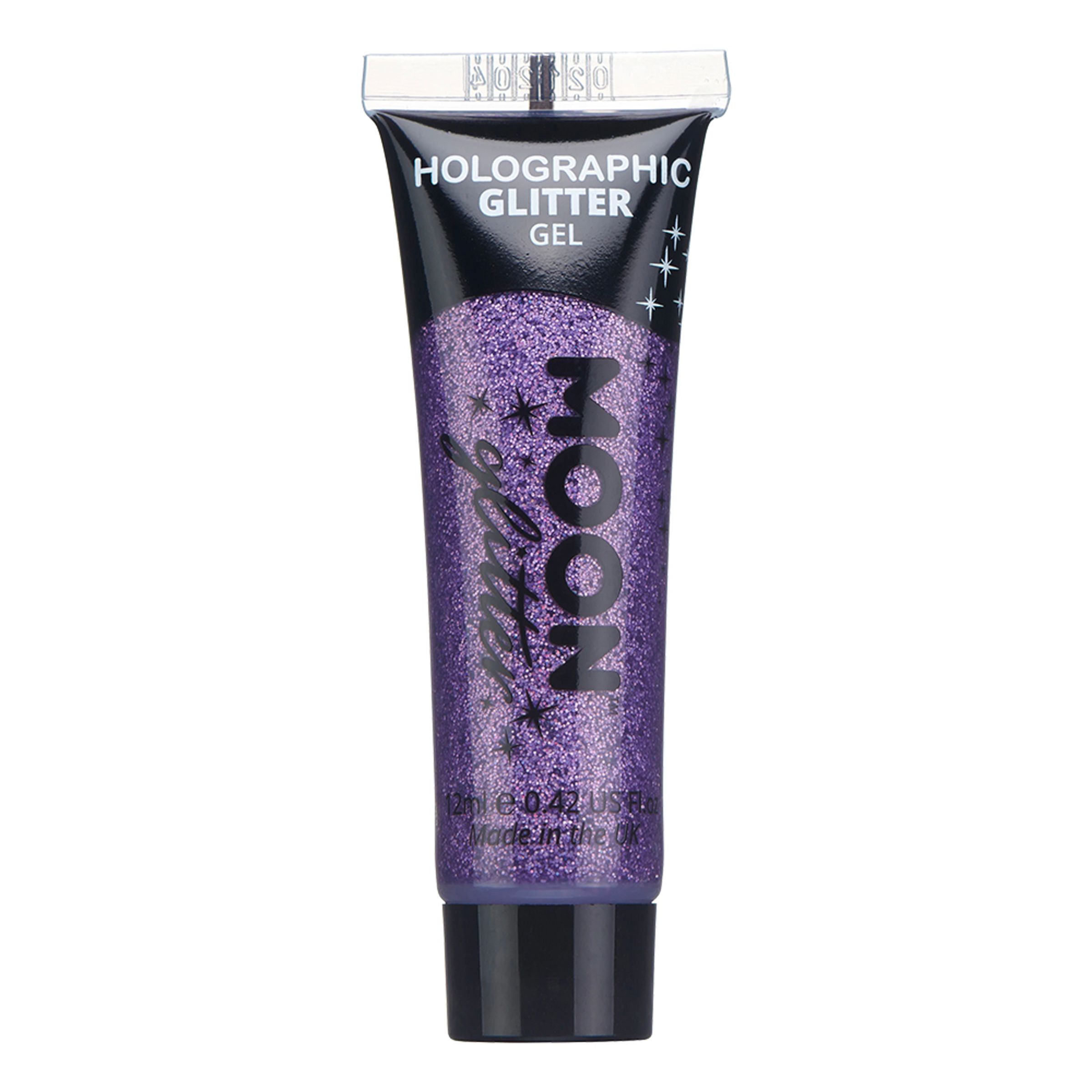 Moon Creations Holographic Fine Glitter Gel - Lila | Hem - Teman - Festteman - Blacklightfest | Party Outlet
