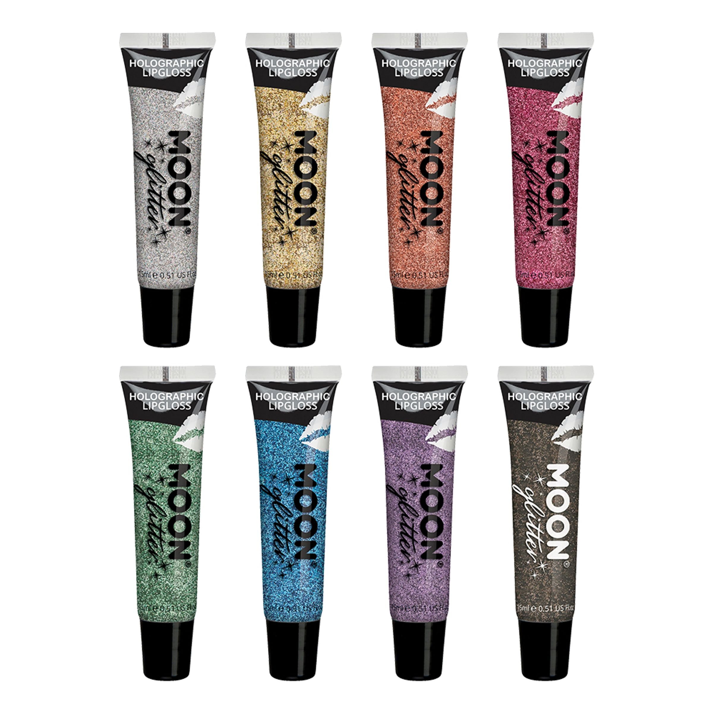 Moon Creations Holographic Glitter Lipgloss - Silver