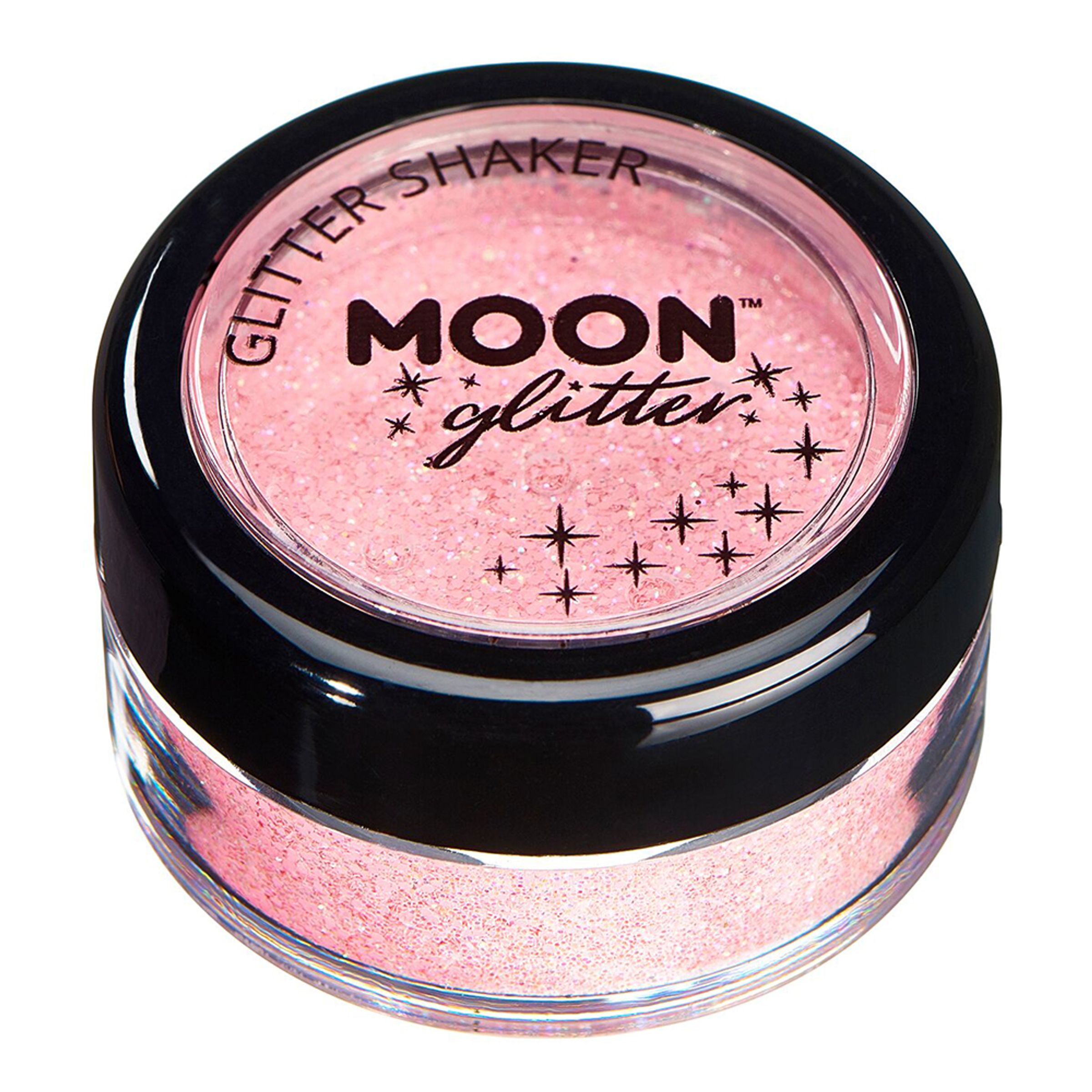 Läs mer om Moon Creations Pastel Glitter Shaker - Korall