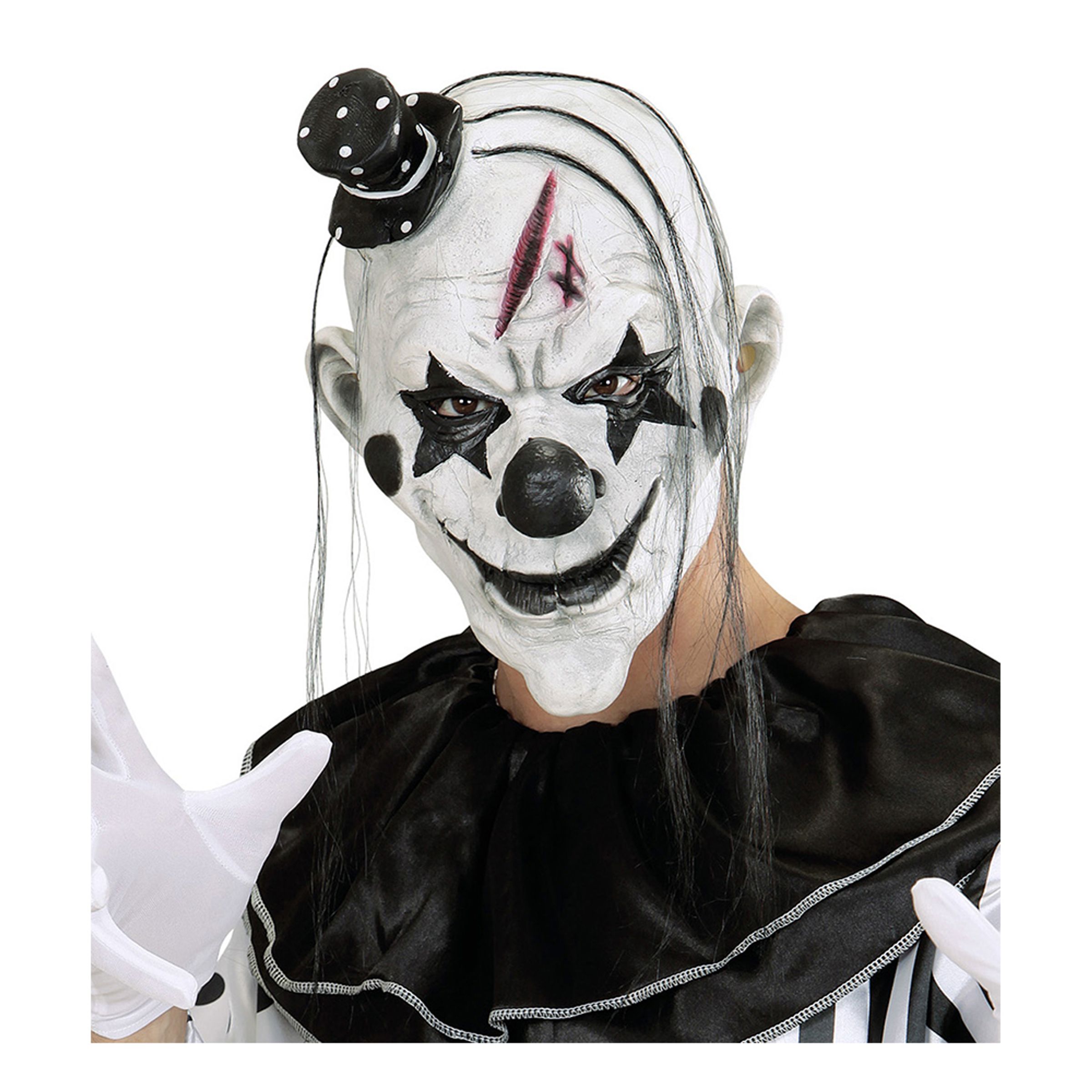 Läs mer om Mördar Pierrot Mask - One size