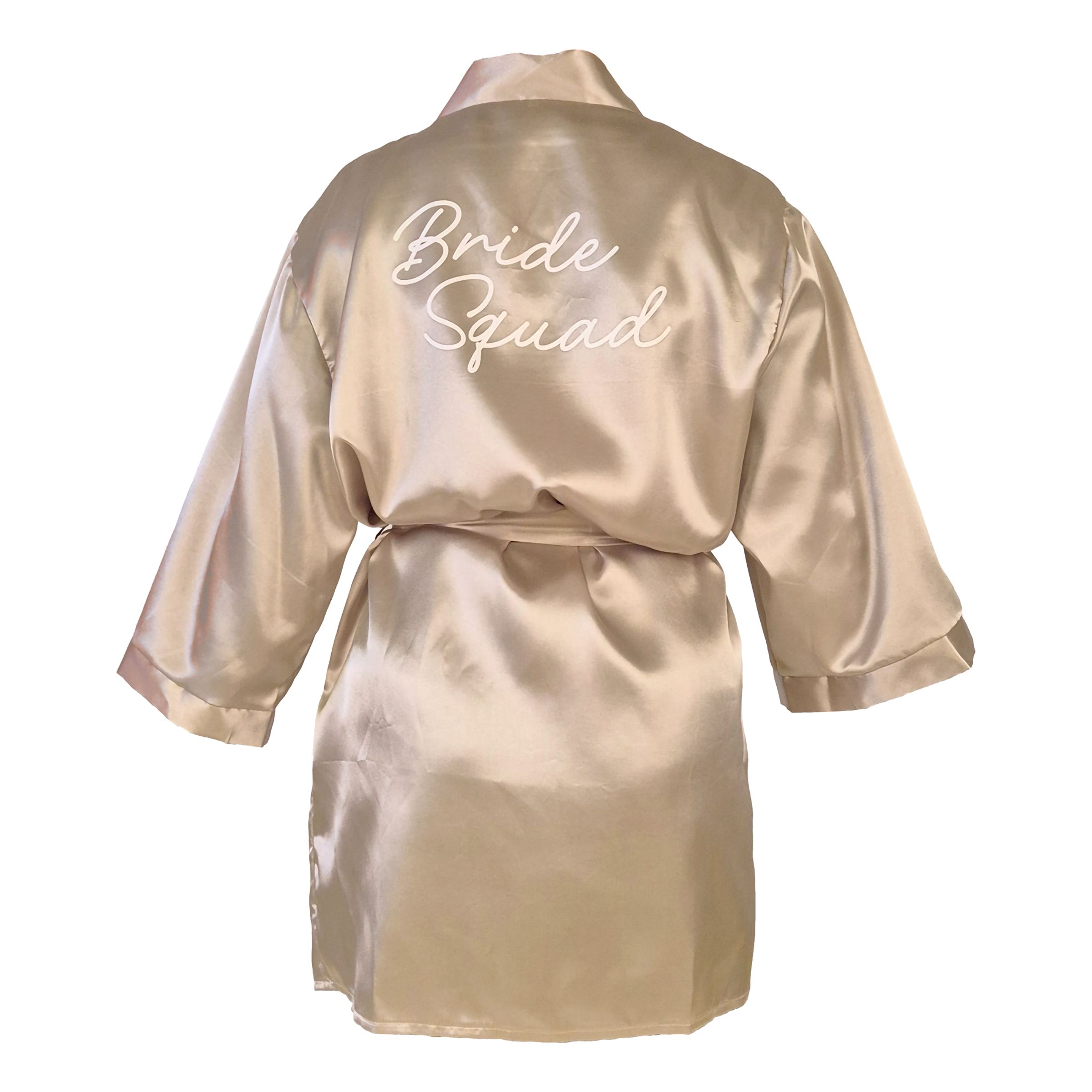 Morgonrock Bride Squad Créme - One size | Hem - Roliga Prylar - Kläder - Morgonrockar | Pryloteket