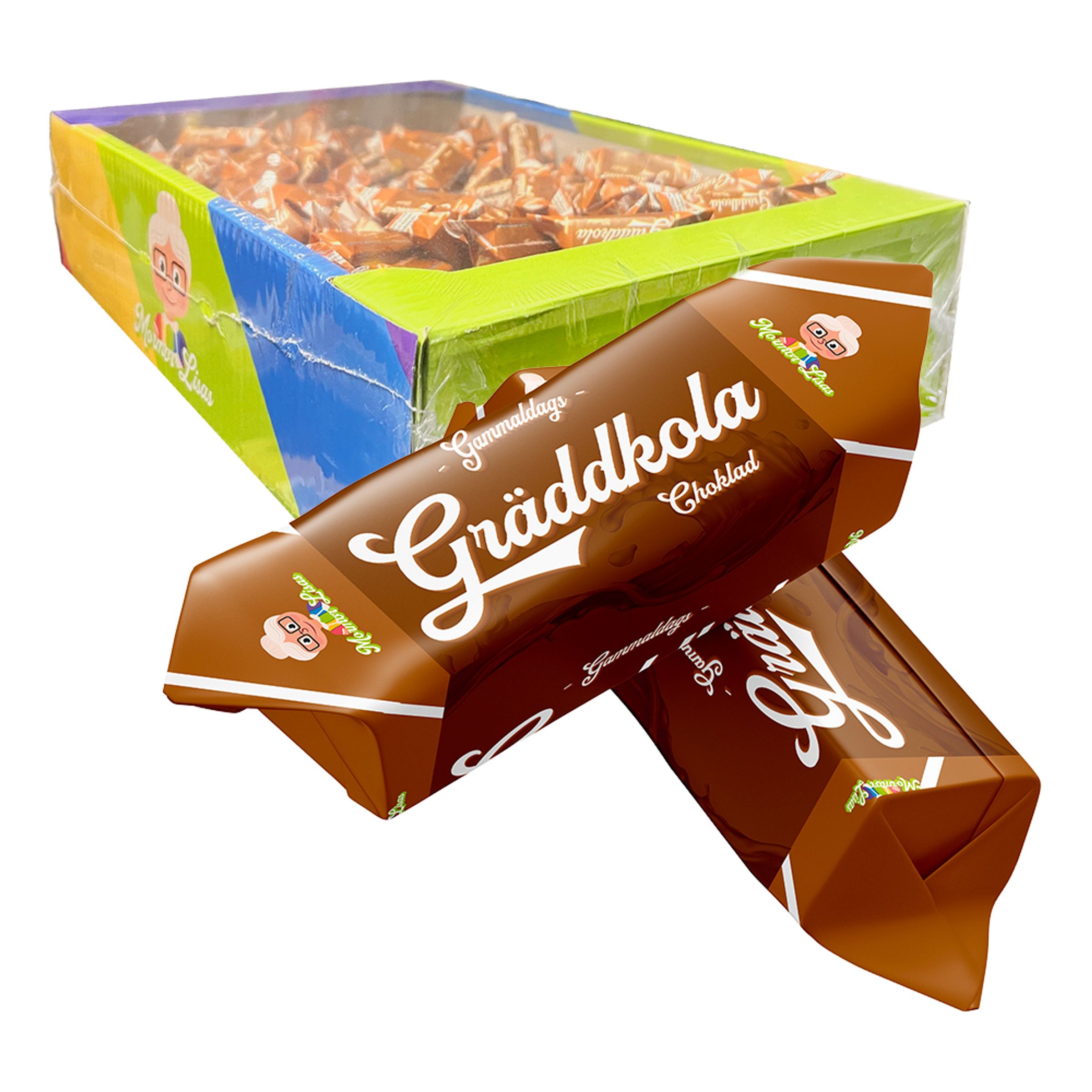 Mormor Lisas Gammeldags Gräddkola Choklad Storpack - 4 kg