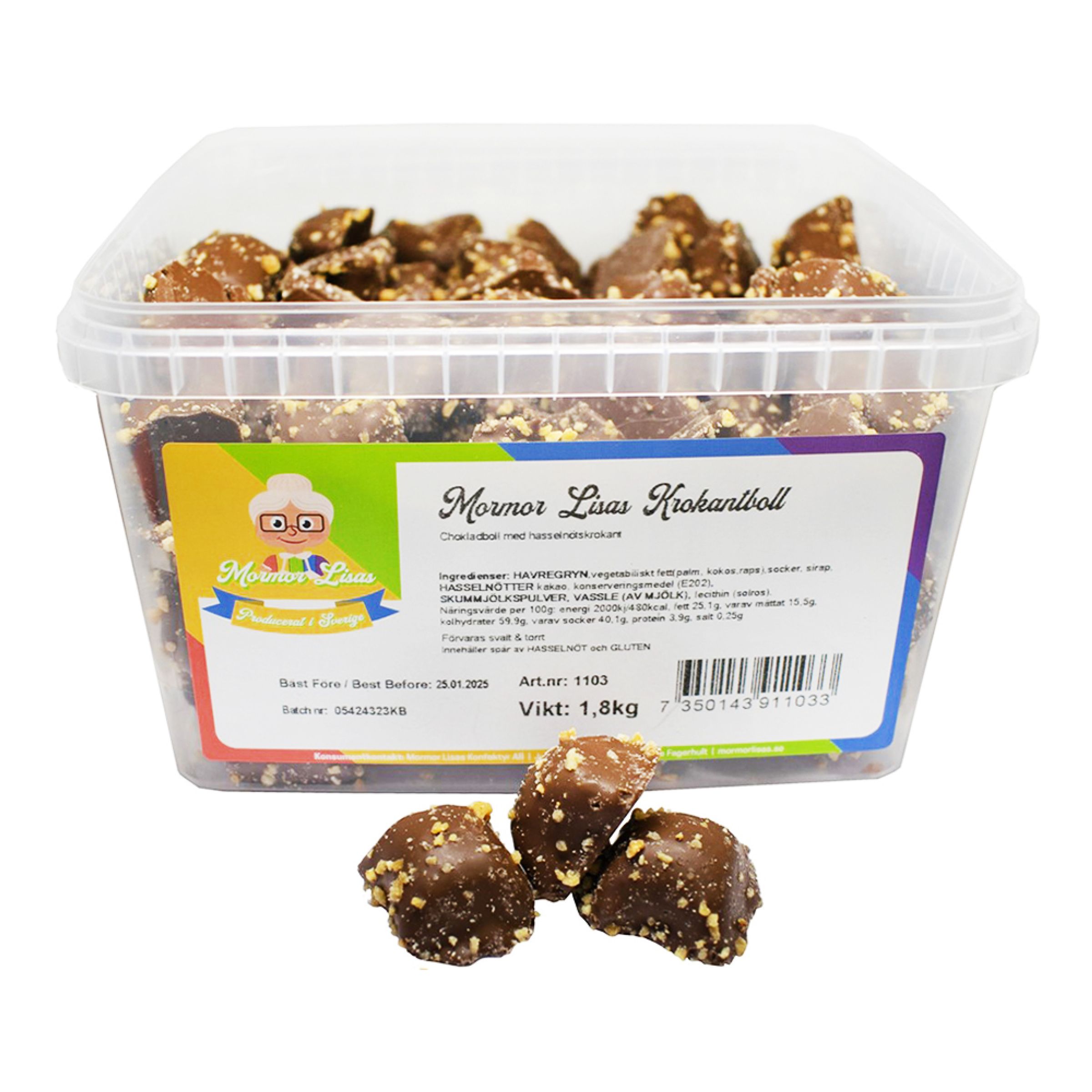Mormor Lisas Krokantboll Storpack - 1,8 kg | Hem - Godis & Läsk - Godis - Choklad | Party Outlet