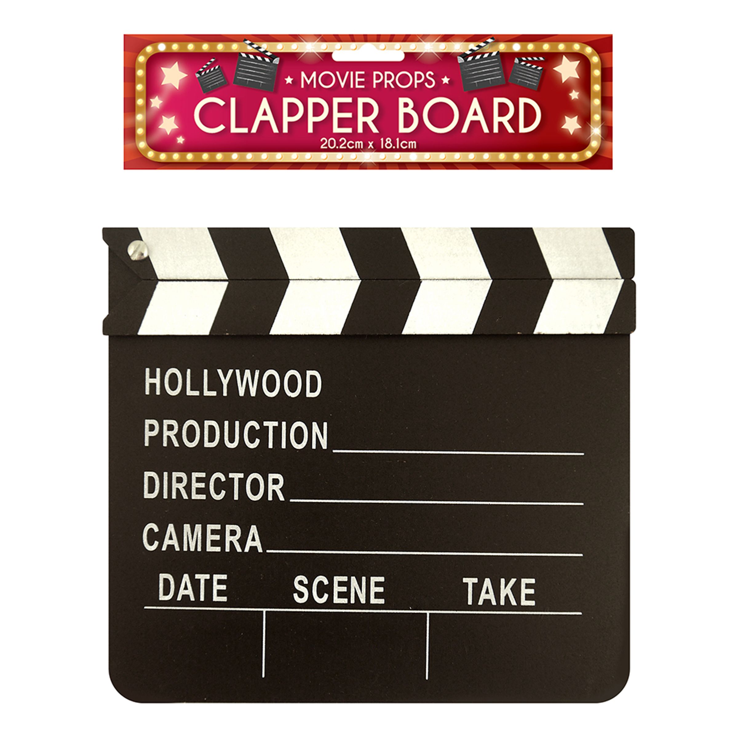 Läs mer om Movie Clapper Board - 18 X 20CM
