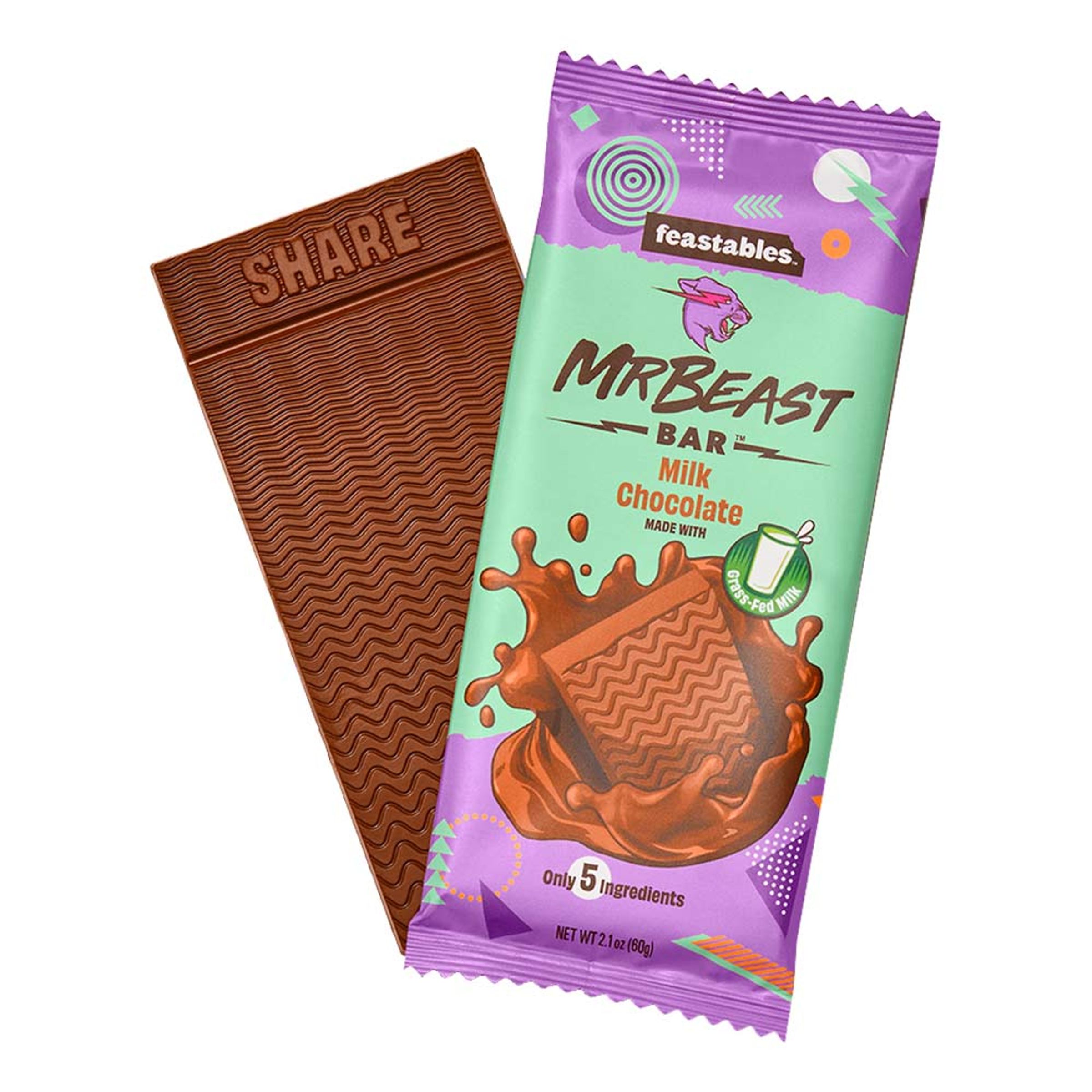 Mr Beast Milk Chocolate Chokladkaka - 60 gram