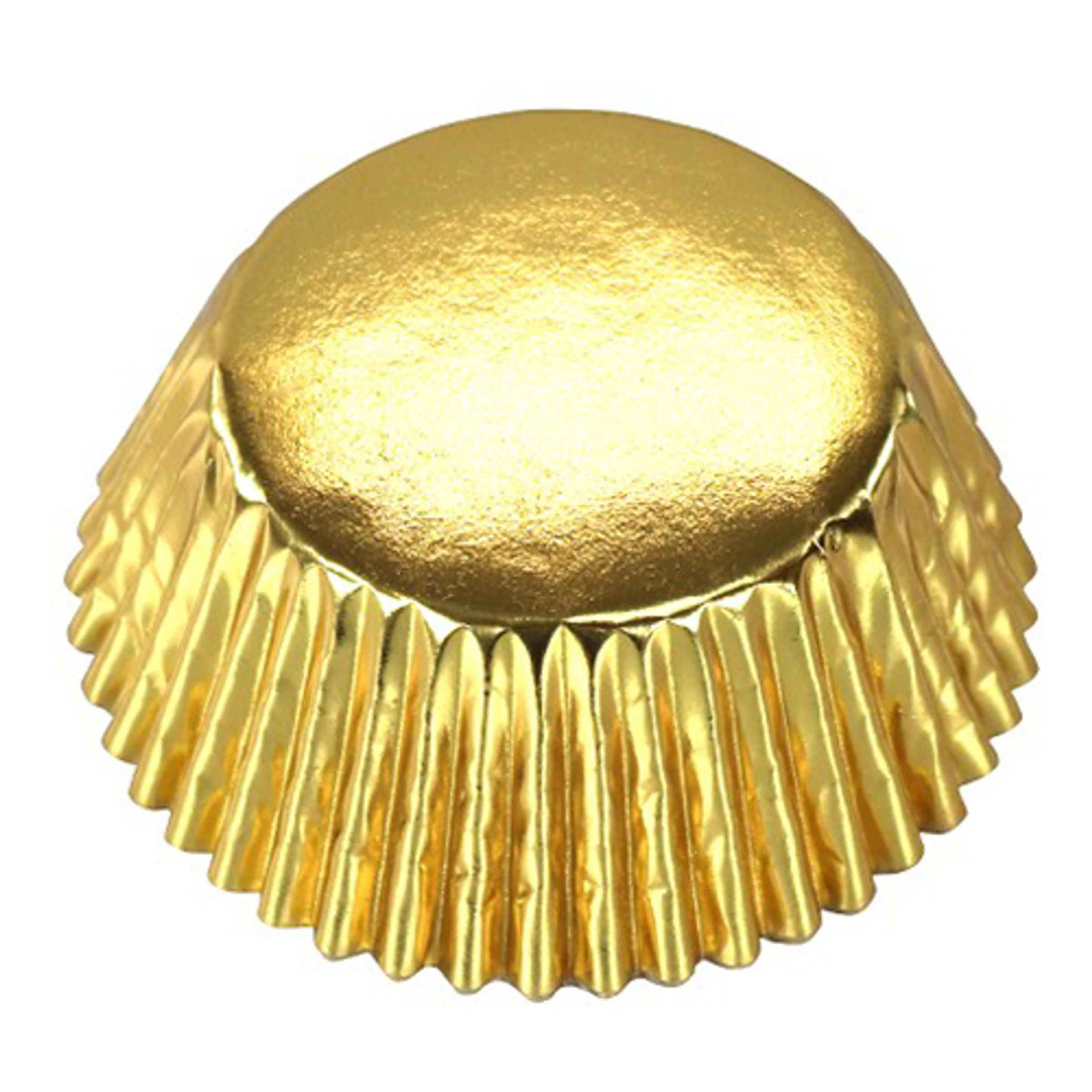 Läs mer om Muffinsformar Guld Metallic - 30-pack