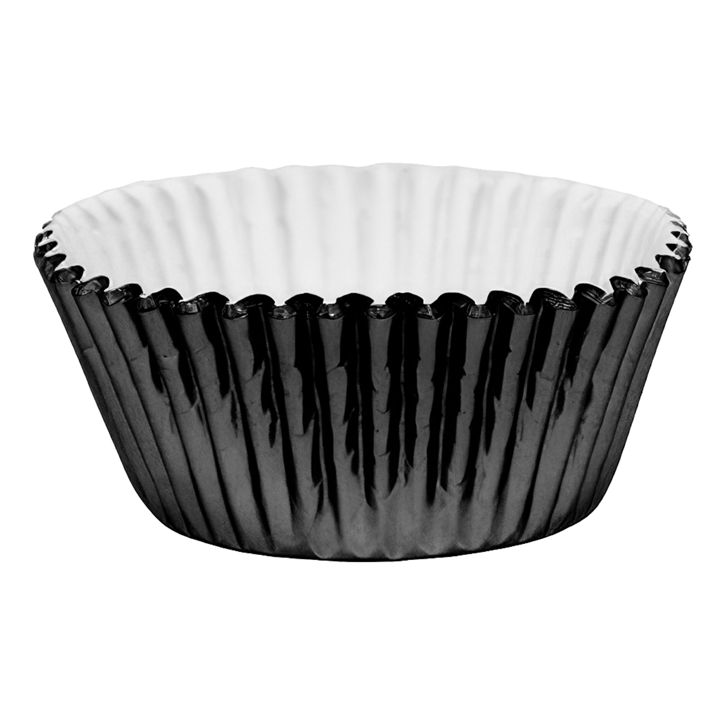 Muffinsformar Metallic Svarta - 30-pack