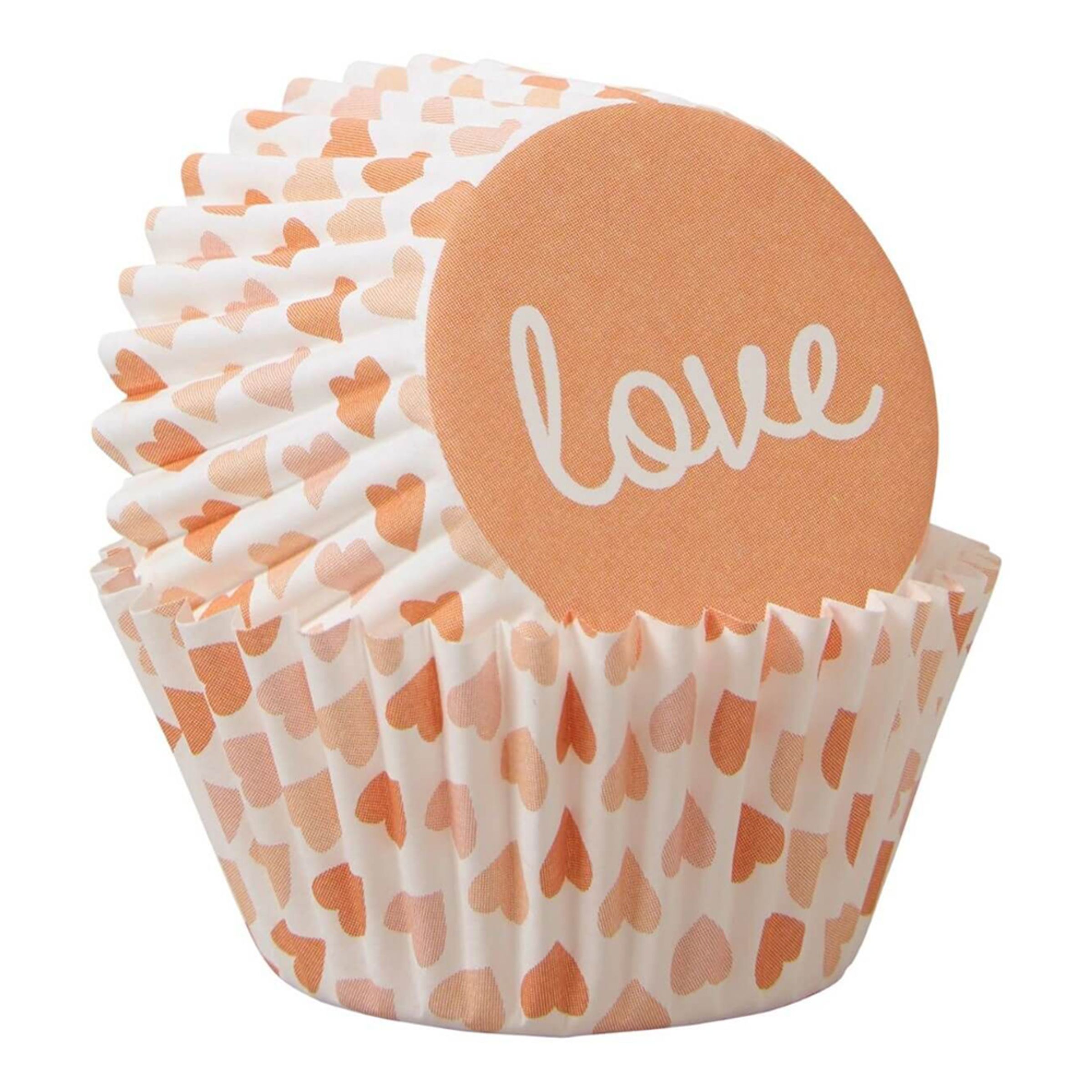 Muffinsformar Mini Love Hjärtan - 100-pack