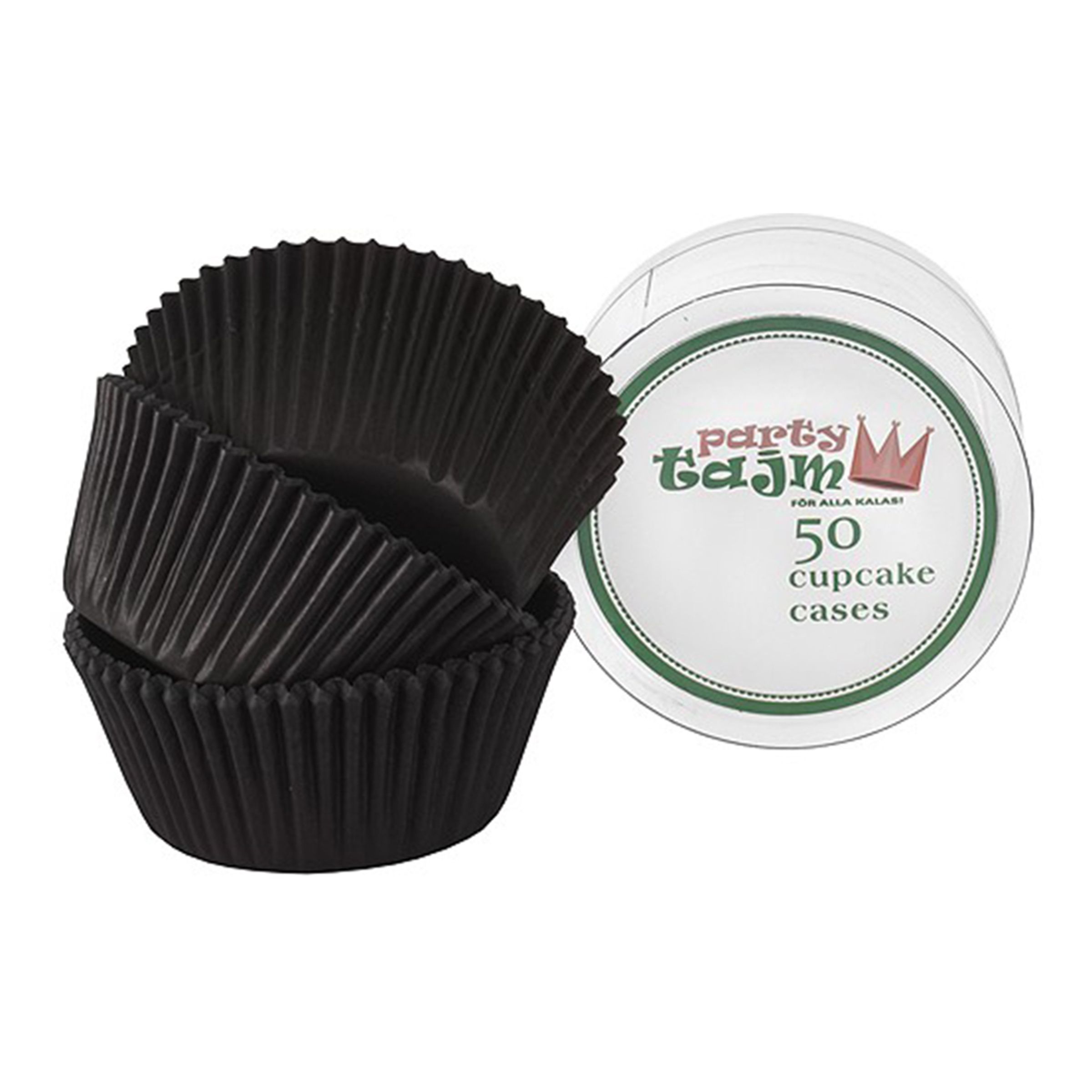 Muffinsformar Svarta - 50-pack