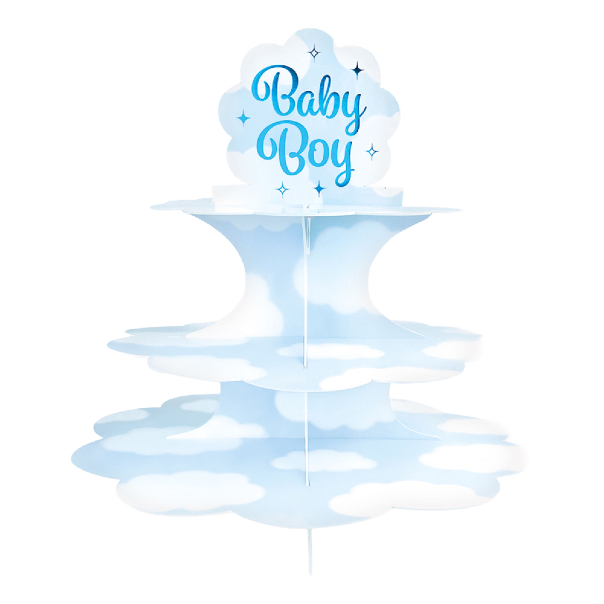 Muffinsställ Baby Boy | Hem - Teman - Högtider - Baby Shower - Baby Shower Dukning | Maskeradspecialisten