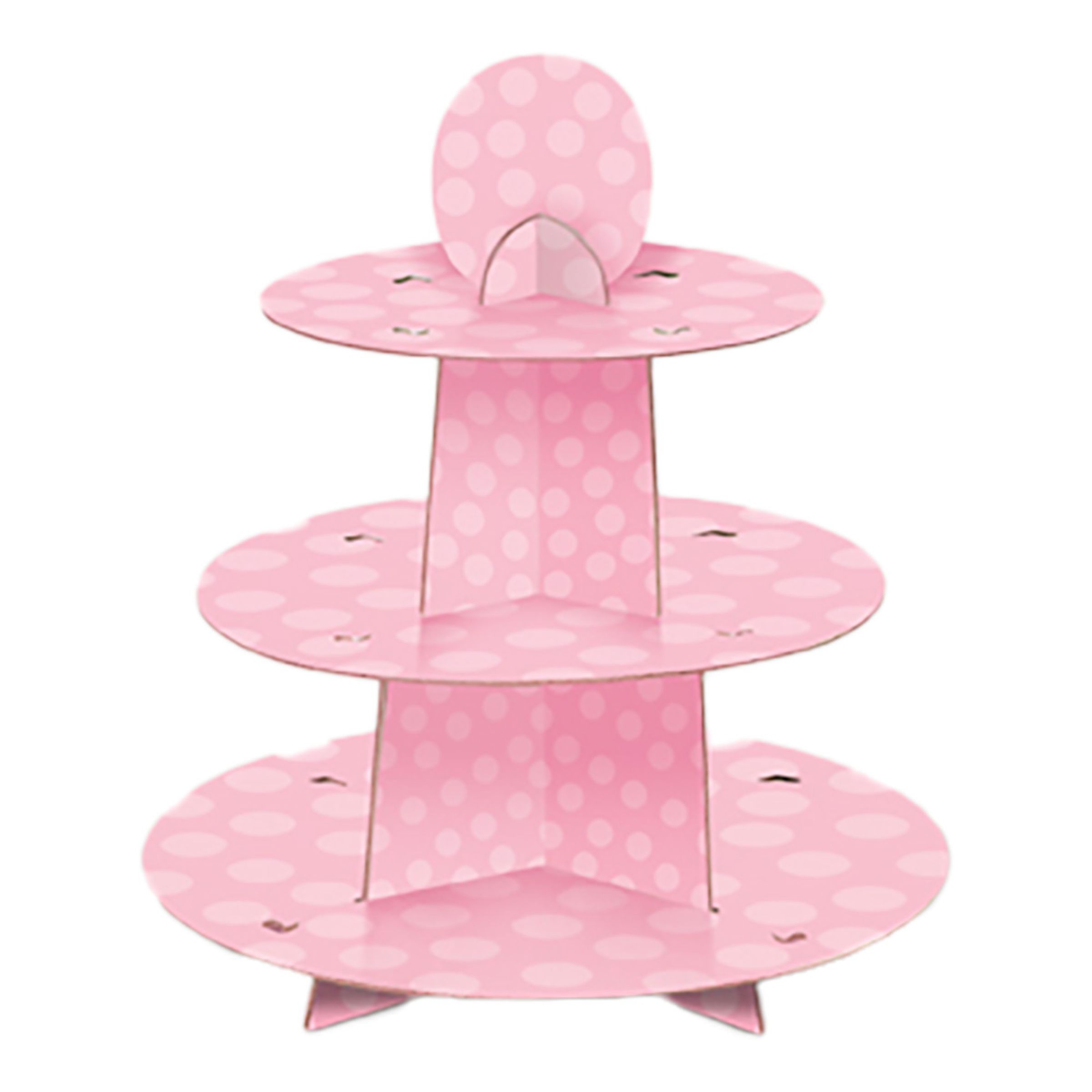 Muffinsstativ Baby Shower Lyserød