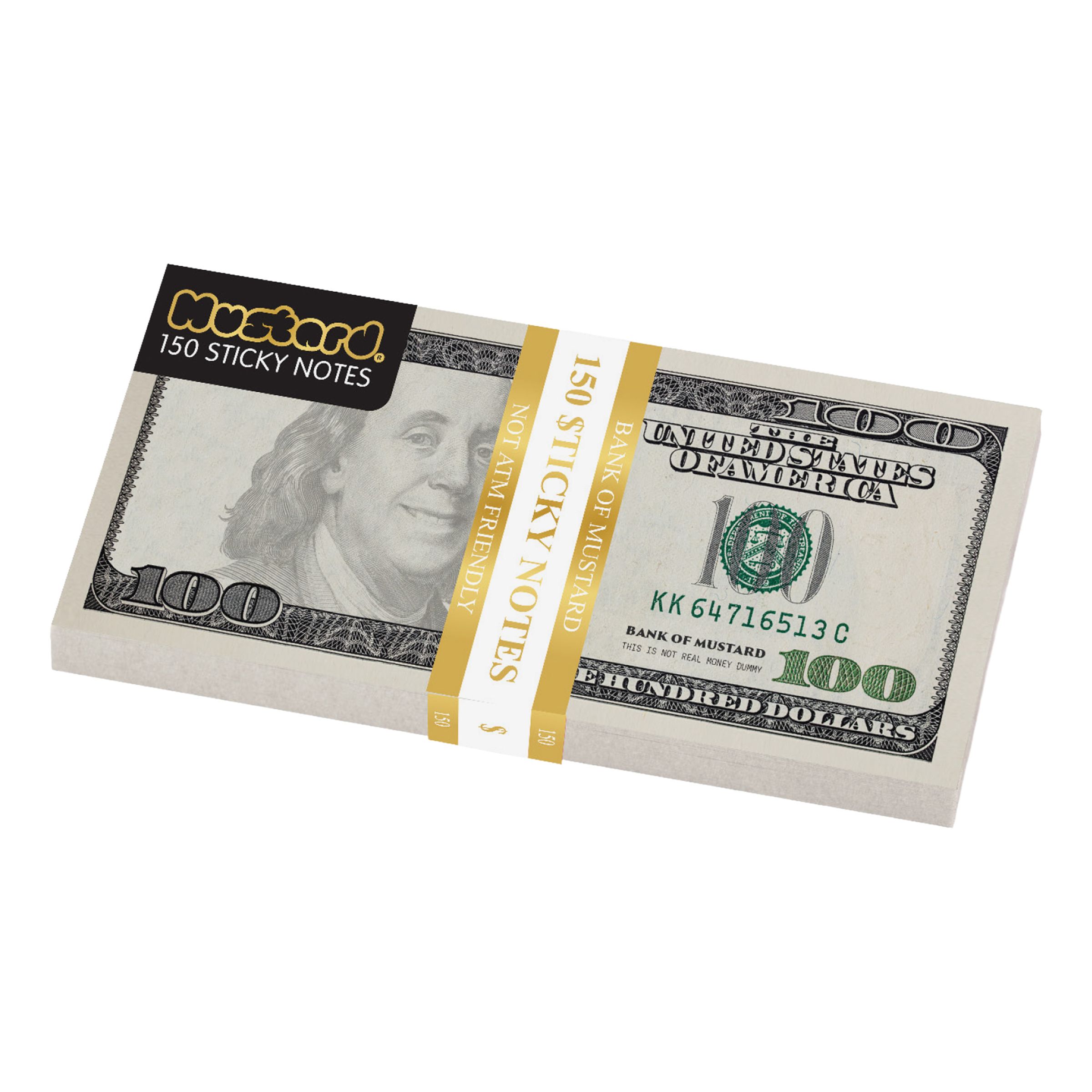 Mustard Cash Sticky Notes | Hem - Roliga Prylar - Hem & Hushåll - På Skrivbordet | Pryloteket