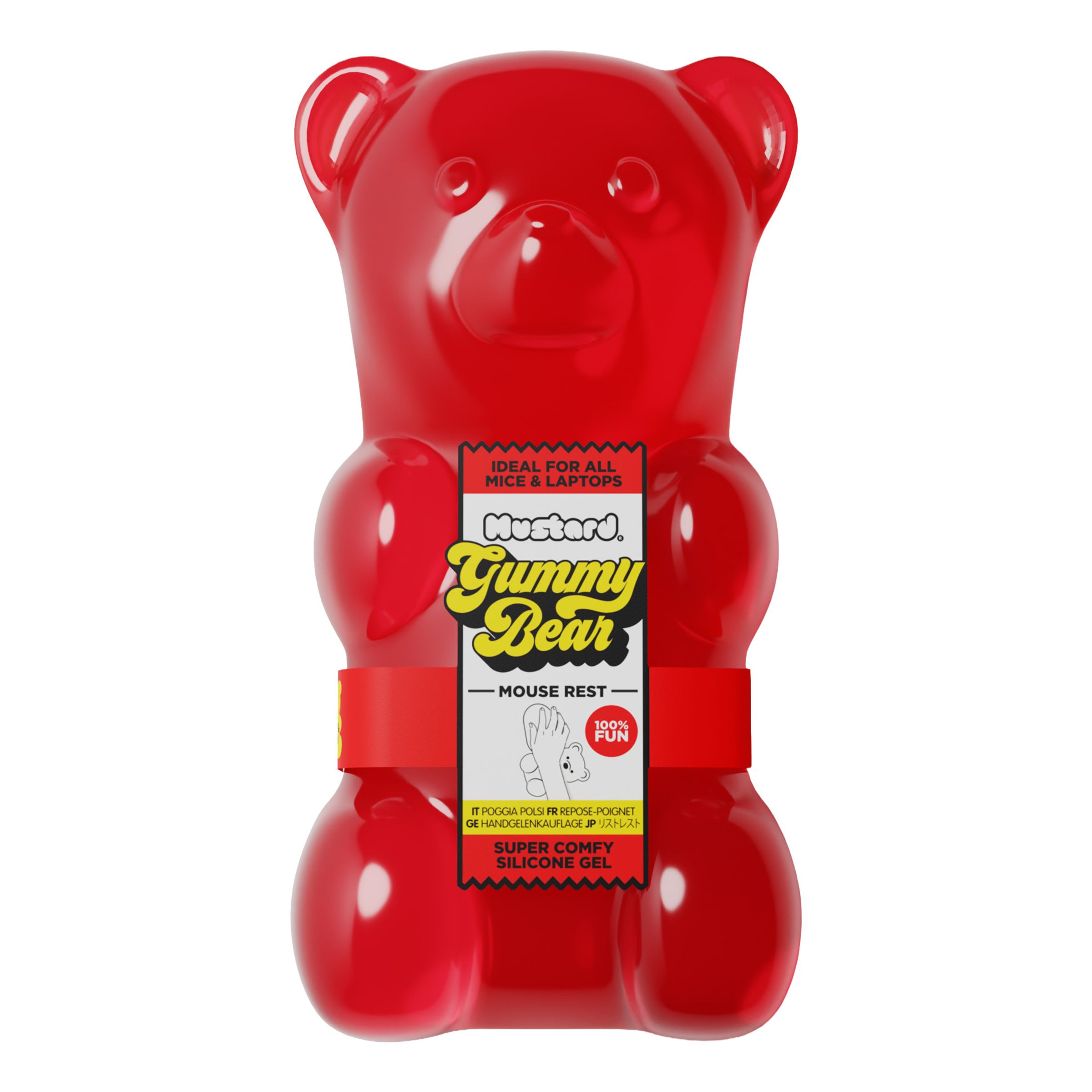 Mustard Gummibjörn Musstöd Röd | Hem - Roliga Prylar - Hem & Hushåll - På Skrivbordet | Pryloteket