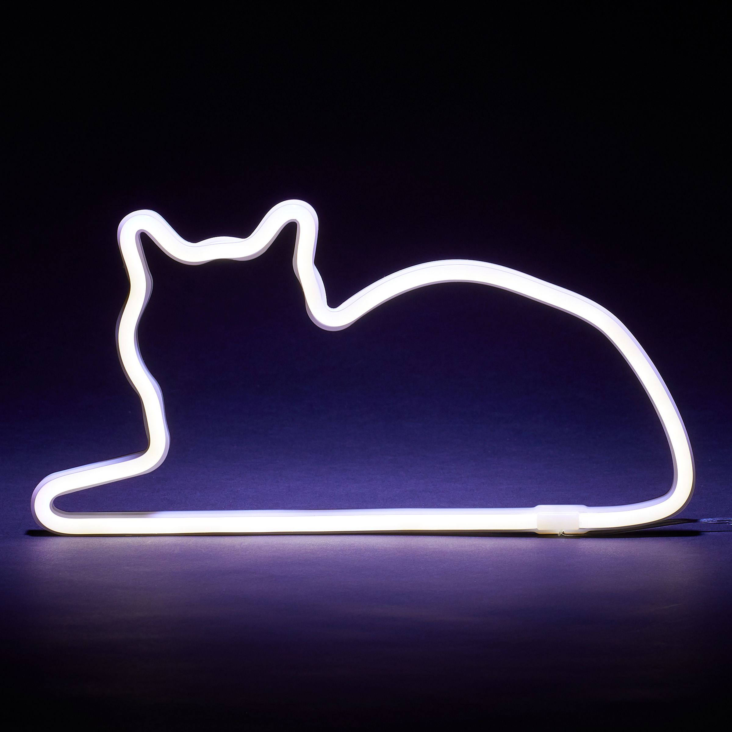 Mustard LED-lampa Katt Neon | Hem - Teman - Presenter - Barnpresenter | Party Outlet