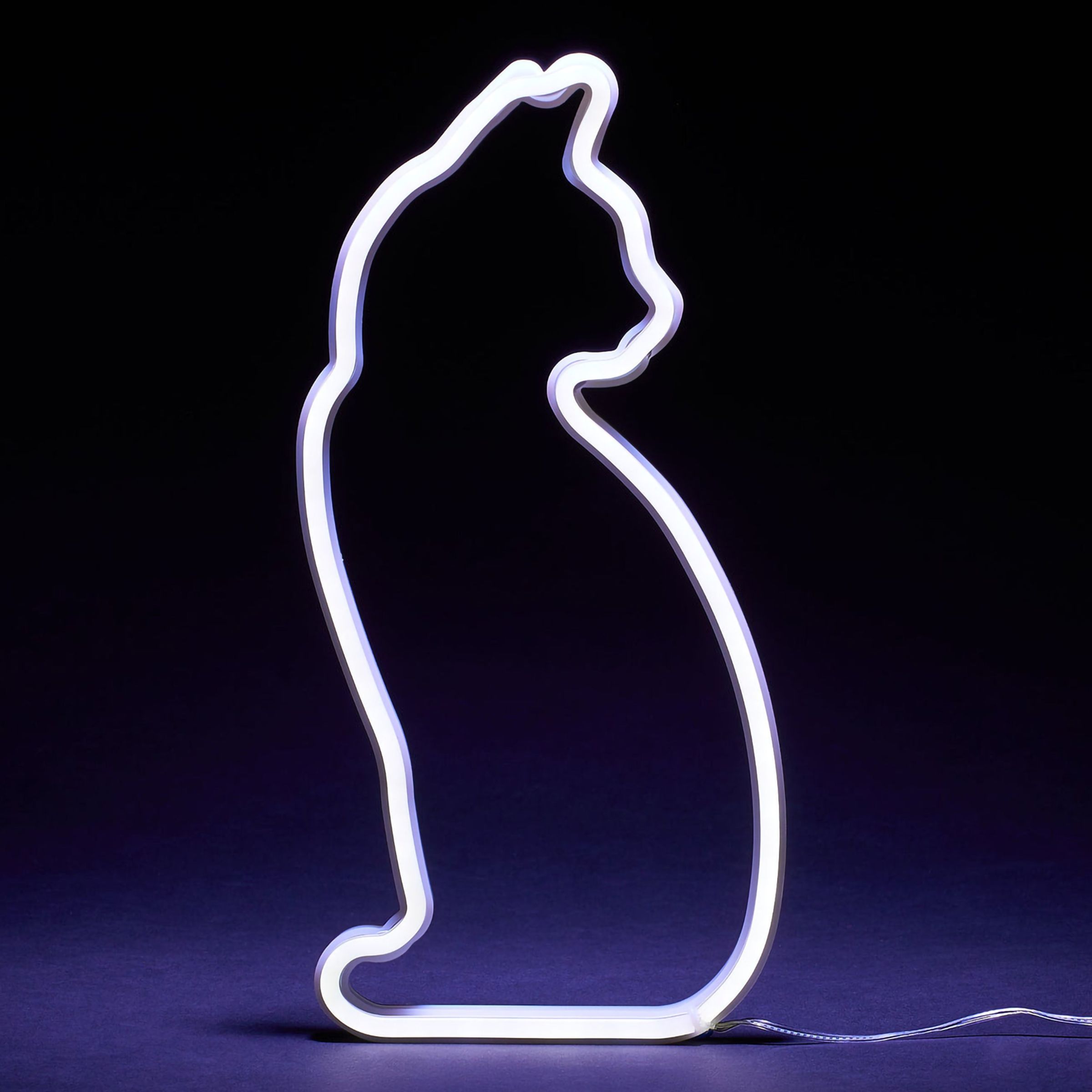 Mustard LED-lampa Katt Neon | Hem - Teman - Presenter - Barnpresenter | Pryloteket