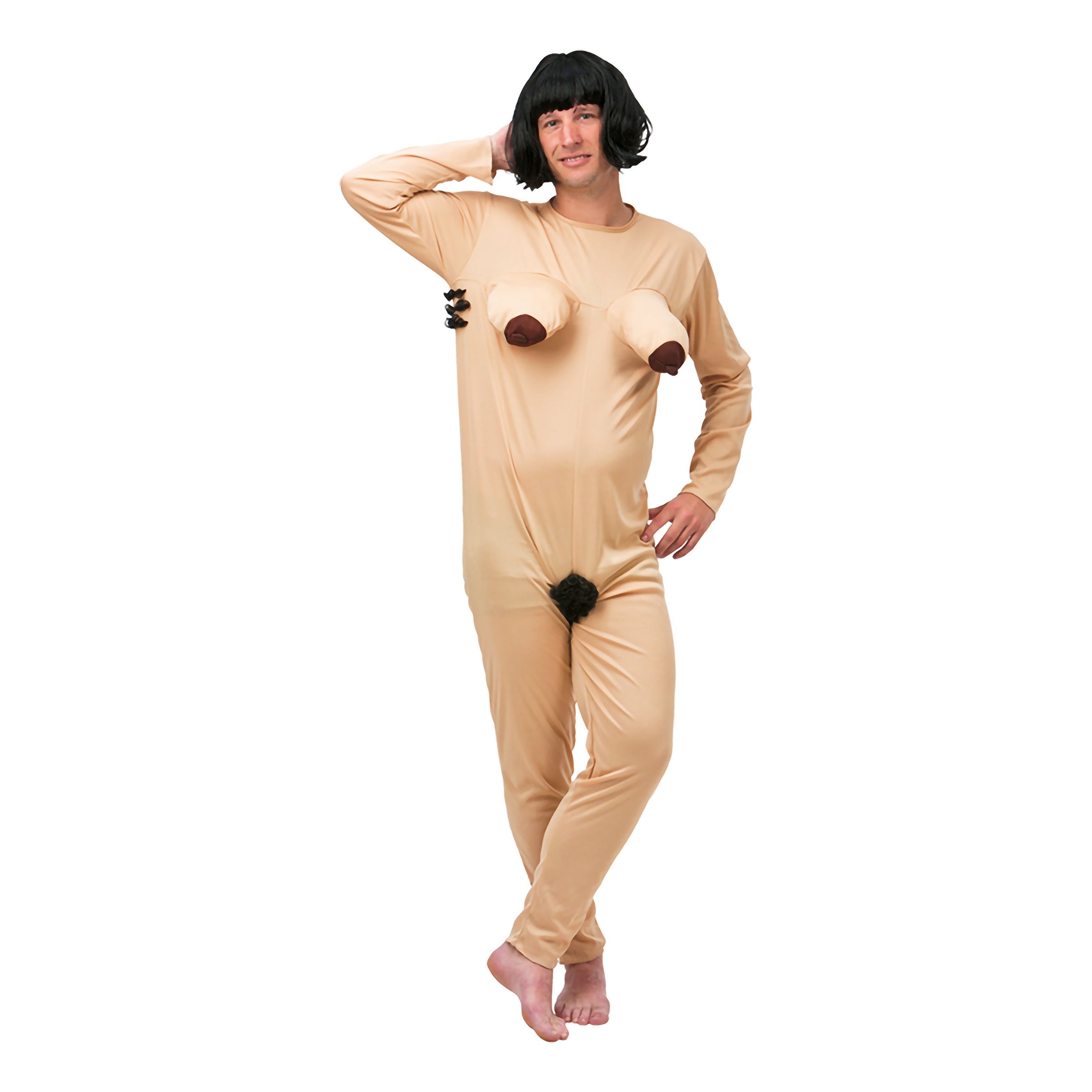 Naken Kvinna Maskeraddräkt - Small/Medium