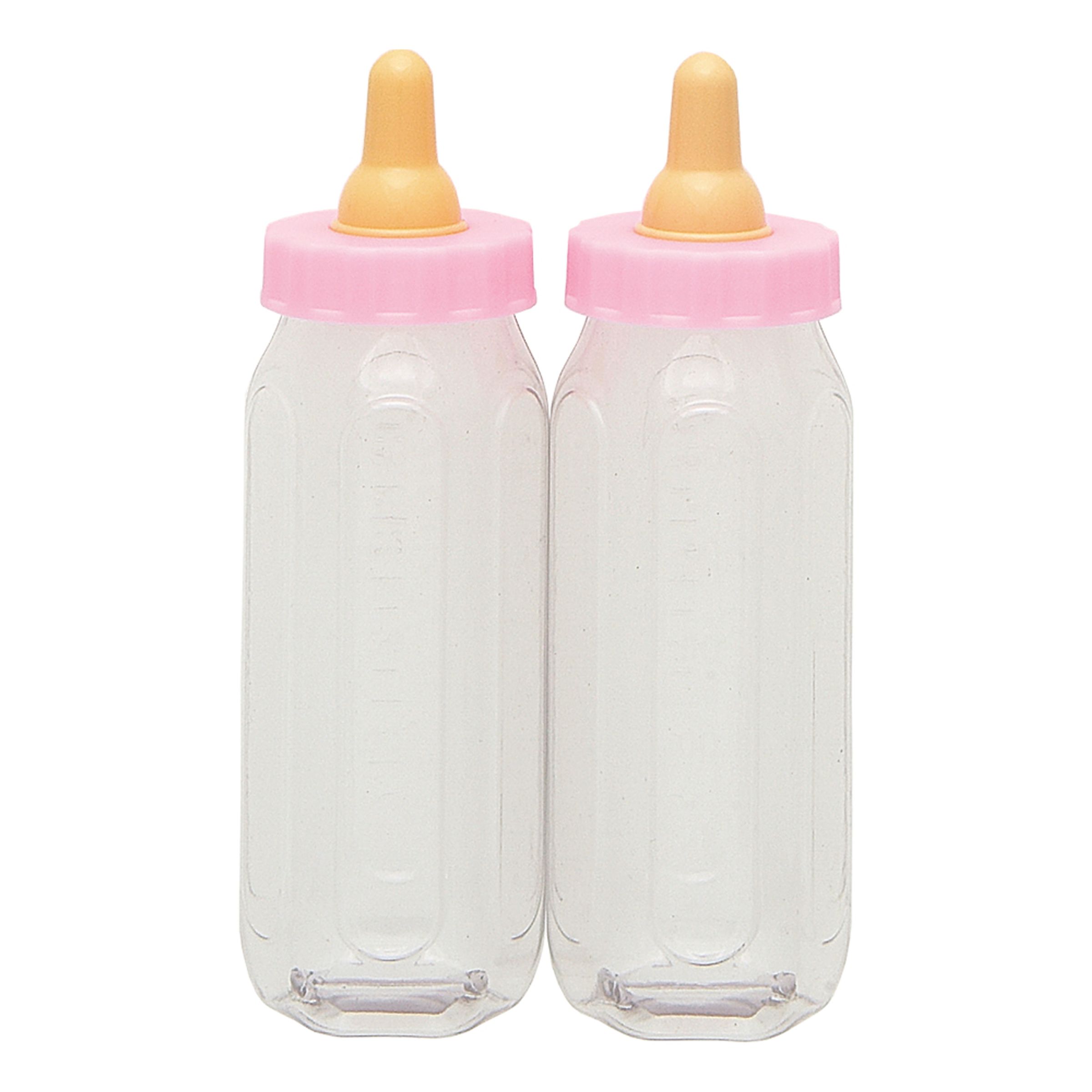 Läs mer om Nappflaskor Ljusrosa Babyshower - 2-pack