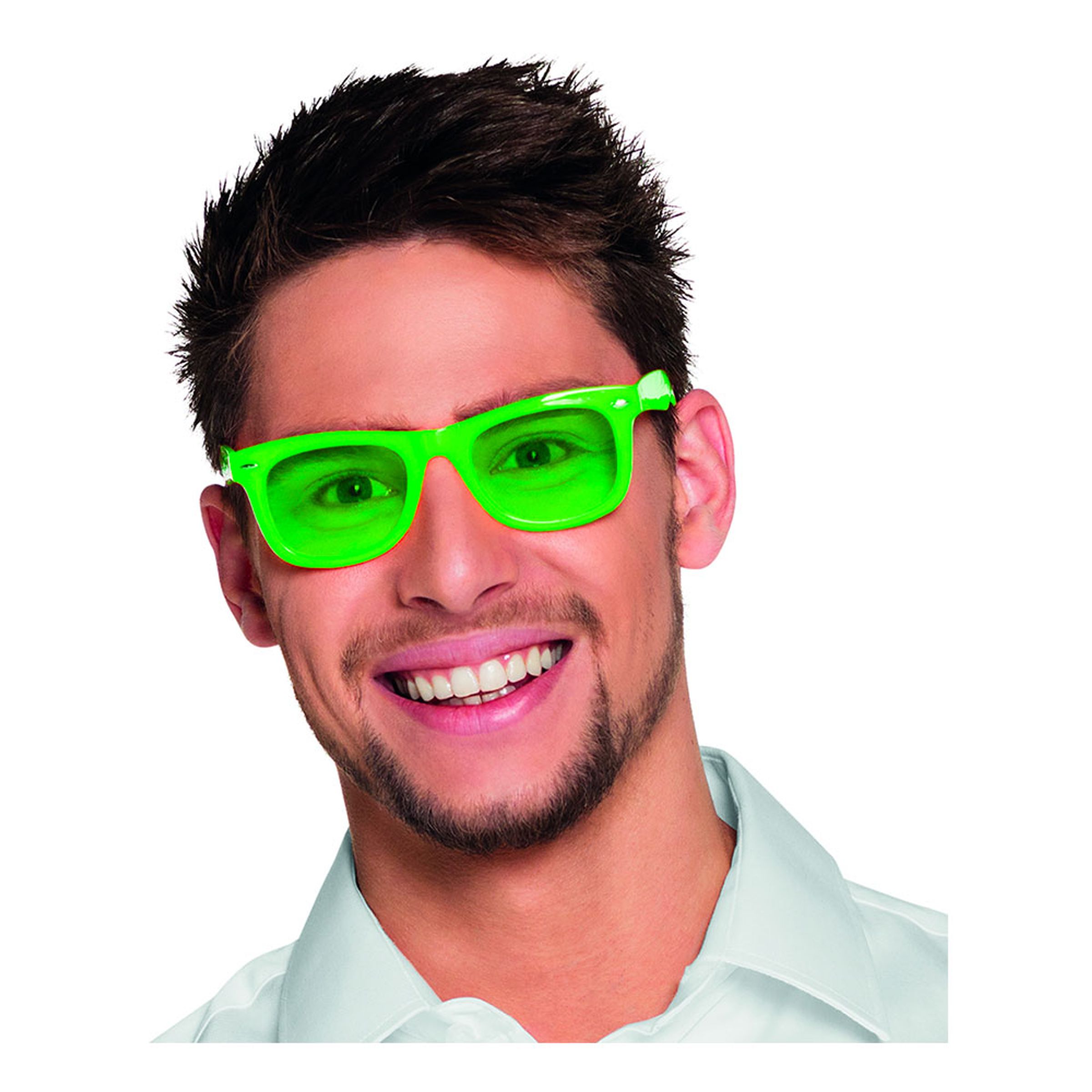 Läs mer om Neonfärgade Glasögon - Grön