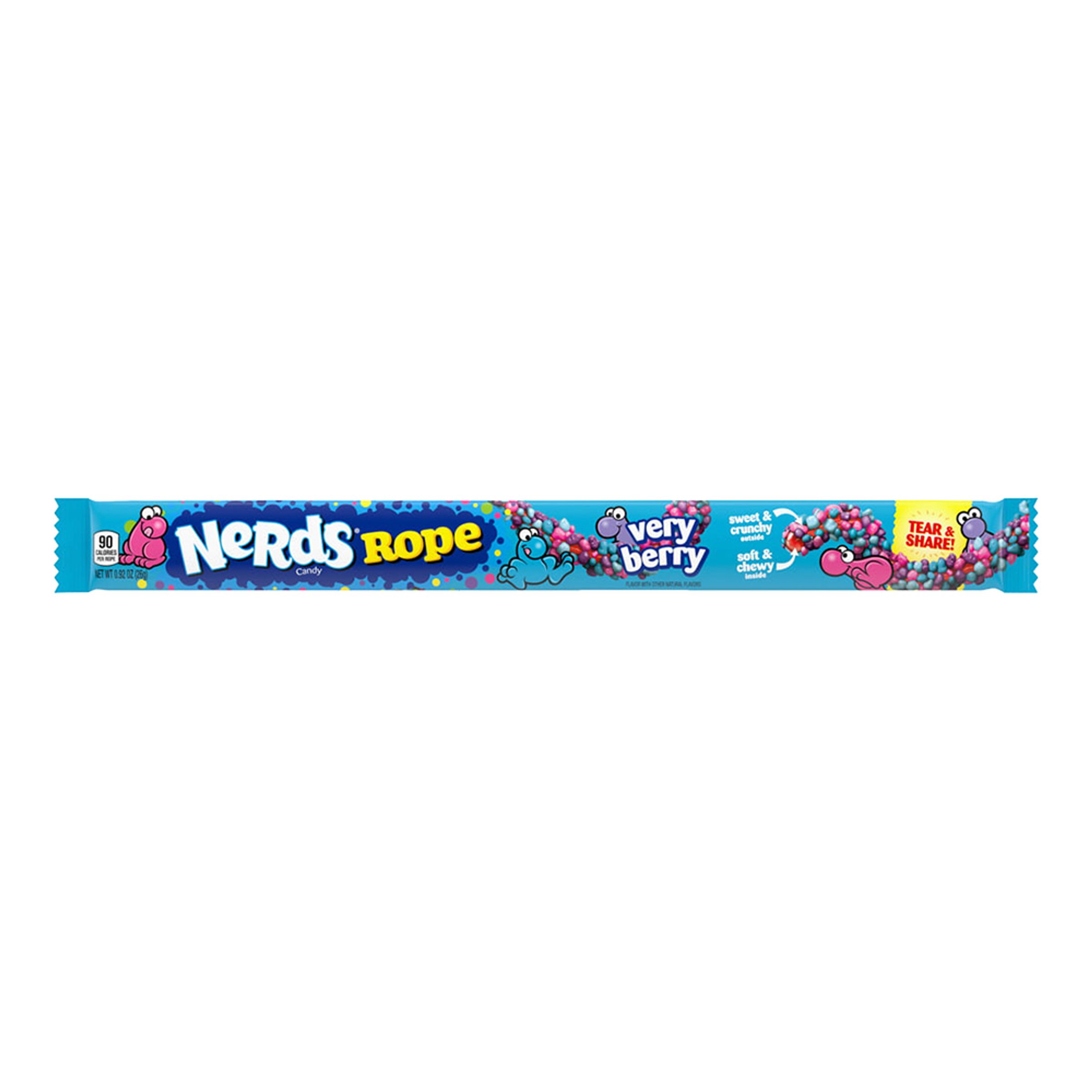 Läs mer om Nerds Very Berry Rope - 26 gram