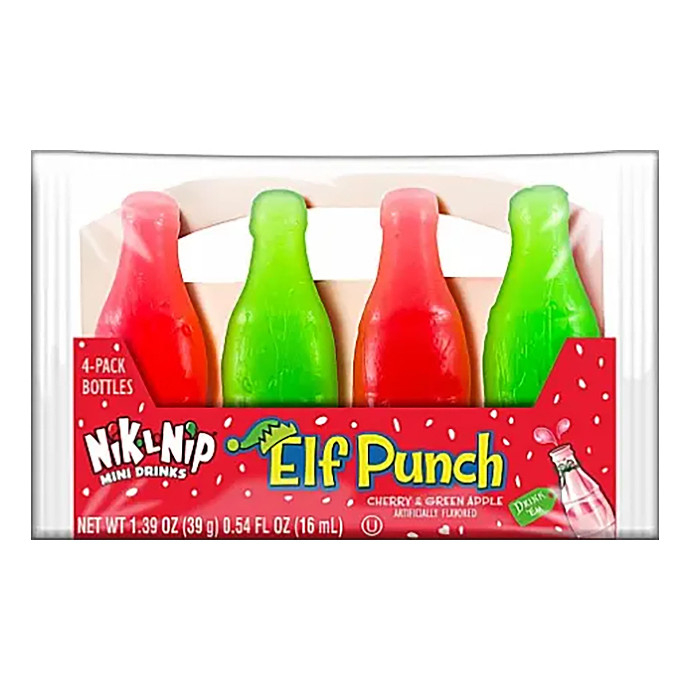 Nik-L-Nip Wax Bottles Elf Punch - 39 gram | Hem - Godis & Läsk - Godis - Gelégodis | Party Outlet