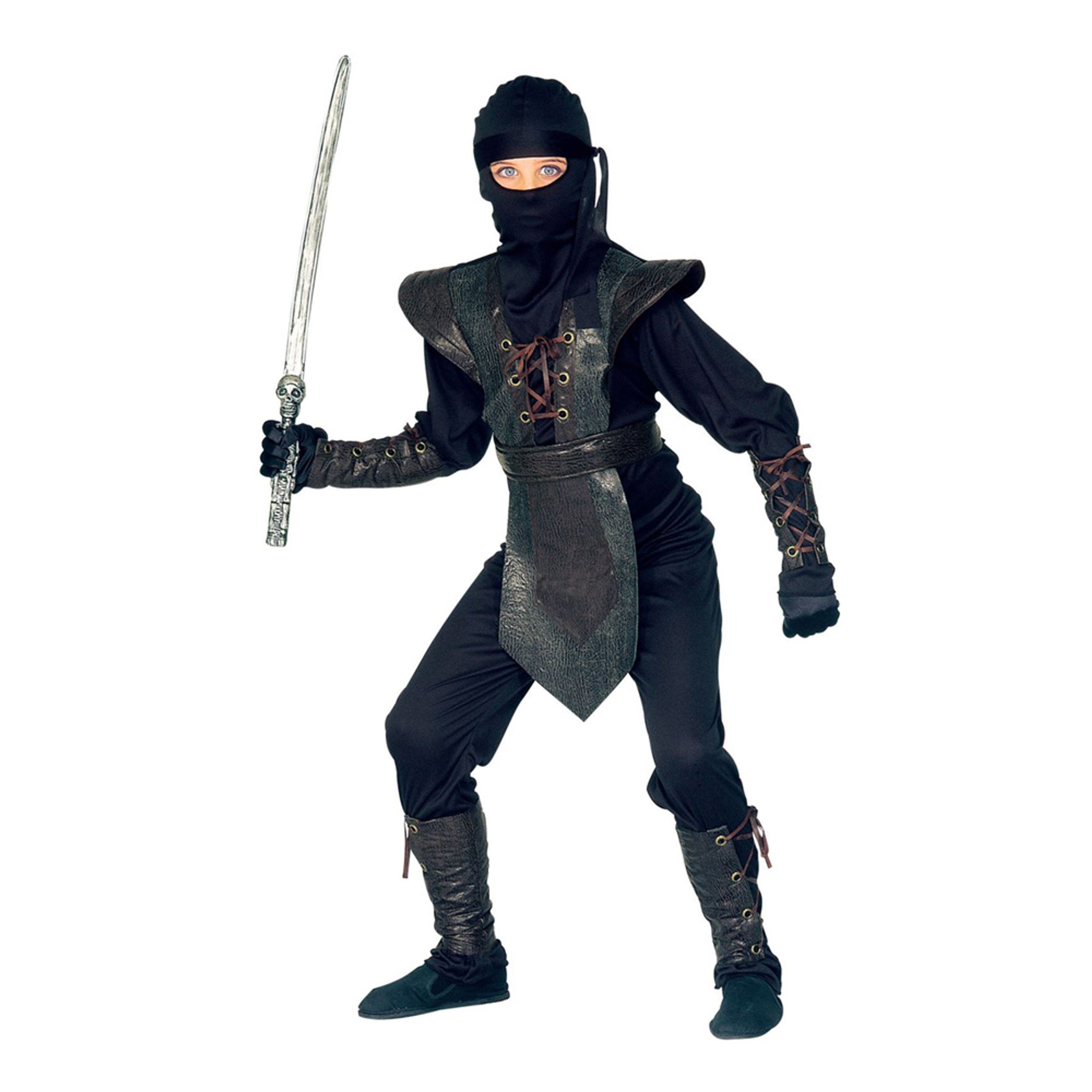 Ninja Master Jumpsuit Barn Maskeraddräkt - Medium