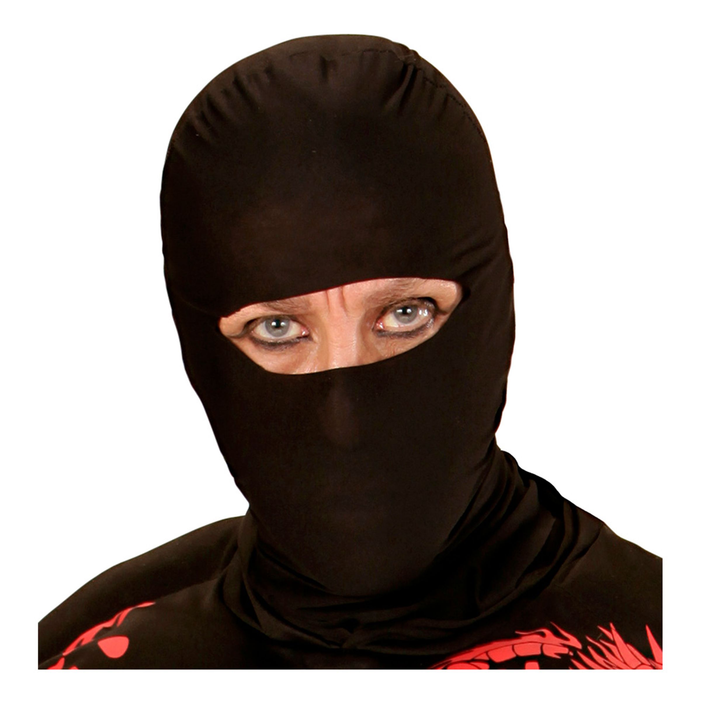 Ninja Svart Mask - One size